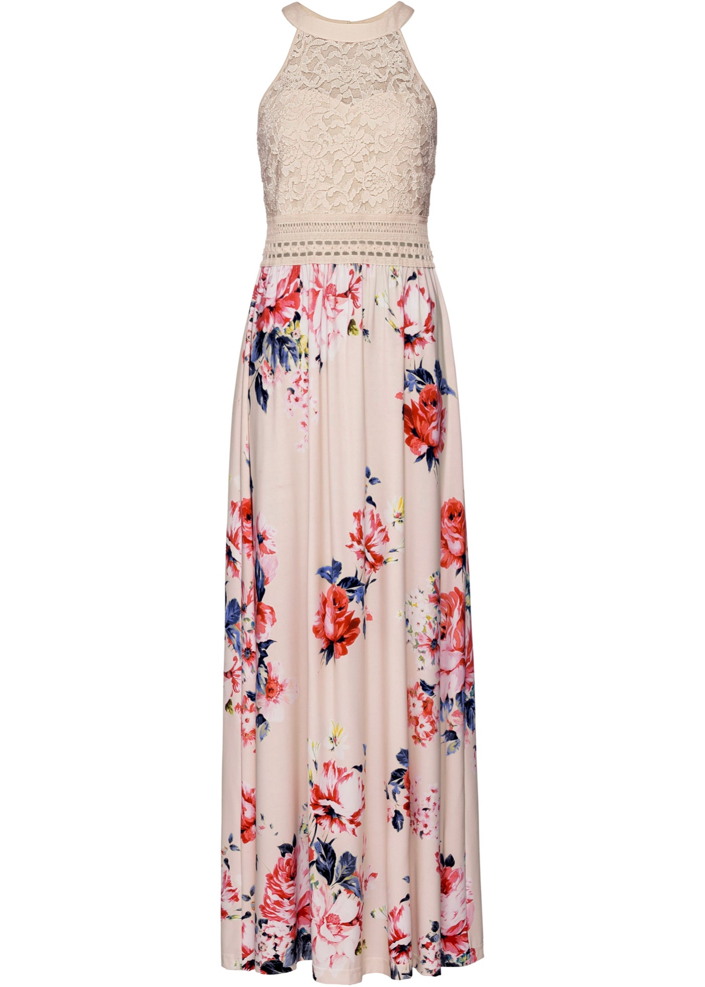 Maxi jurk met bloemenprint, korte maat