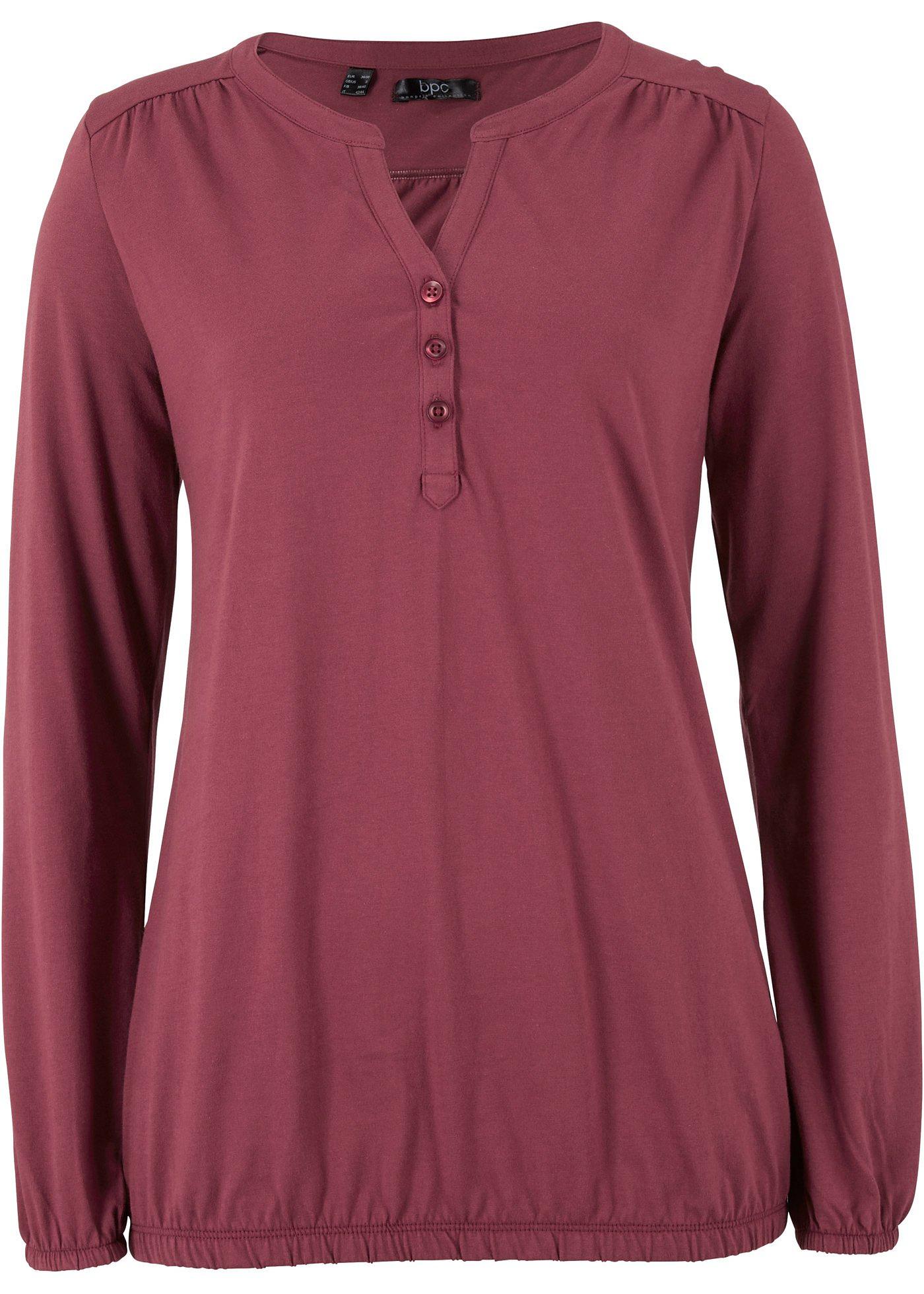 Henley shirt van katoen