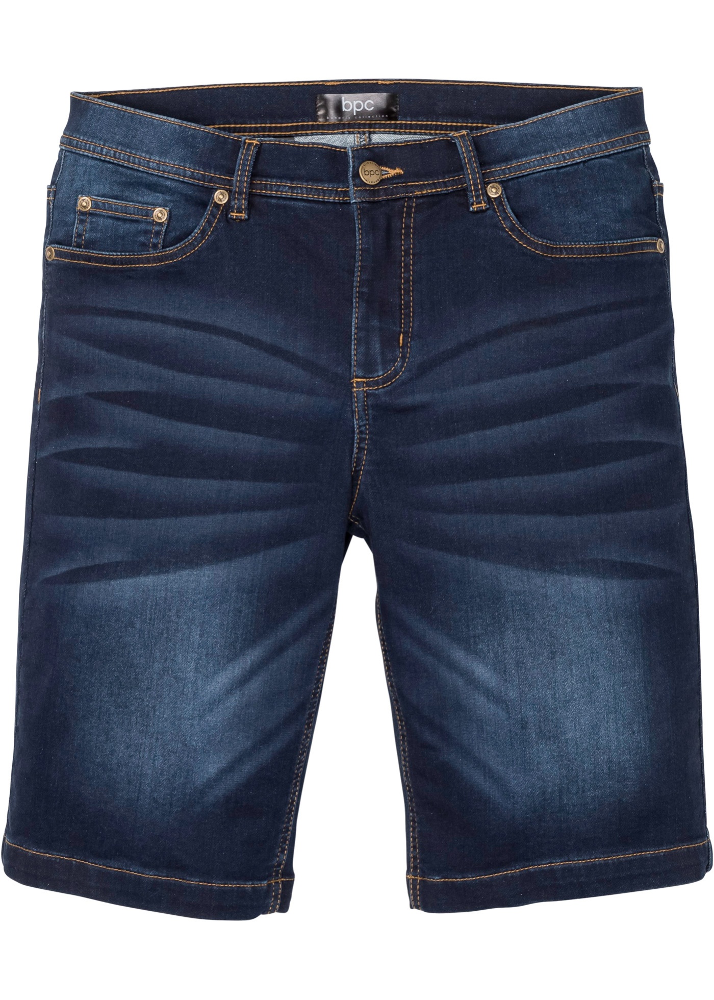 Stretch jeans bermuda met comfort belly fit, regular fit