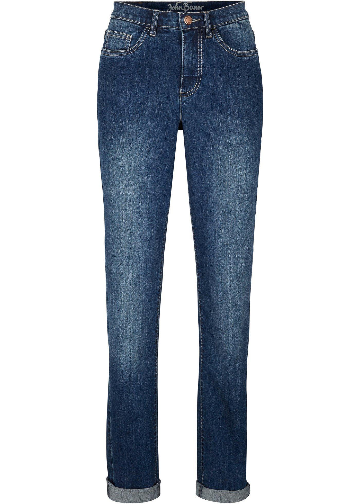 Comfort stretch jeans, straight