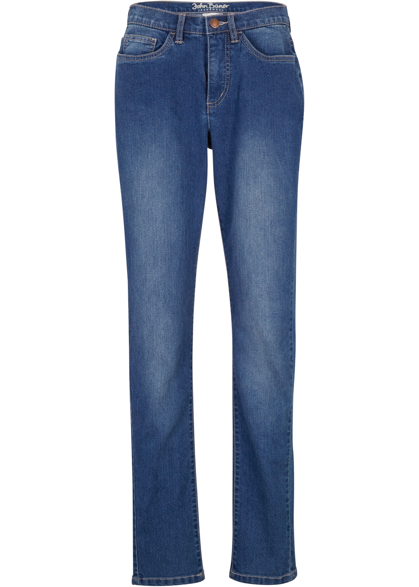 Comfort stretch jeans, straight
