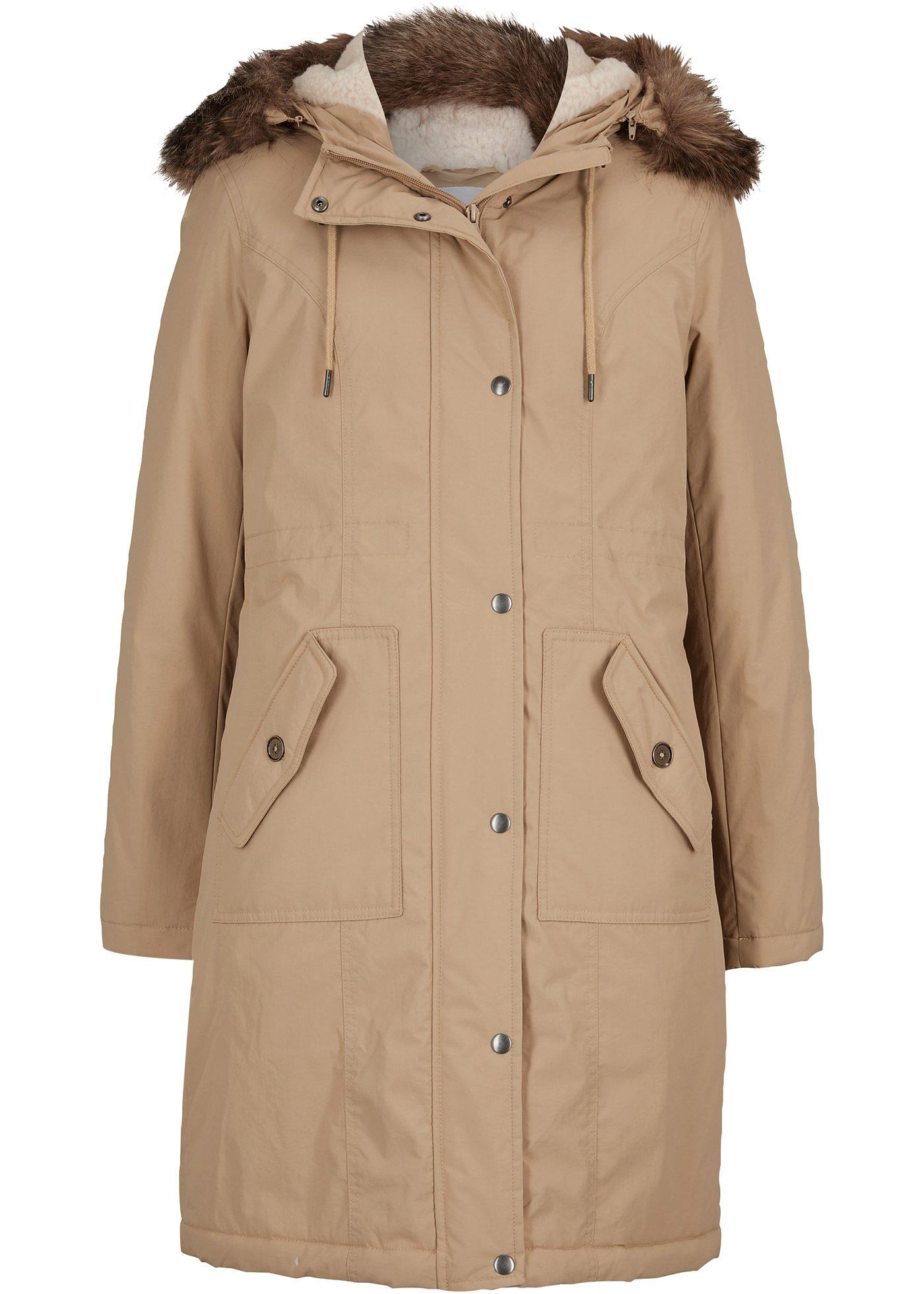 Lange parka met capuchon