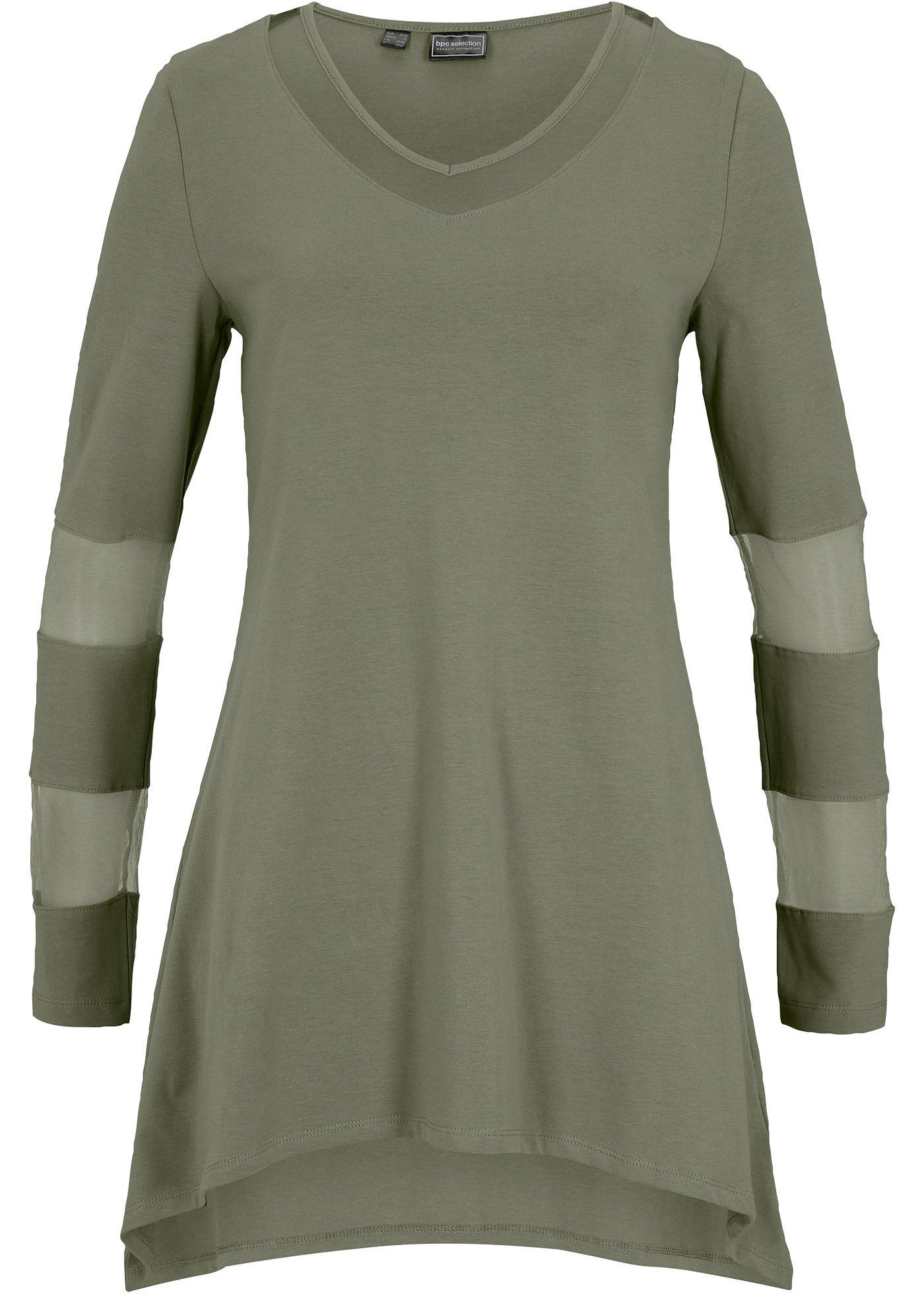 Longshirt met mesh