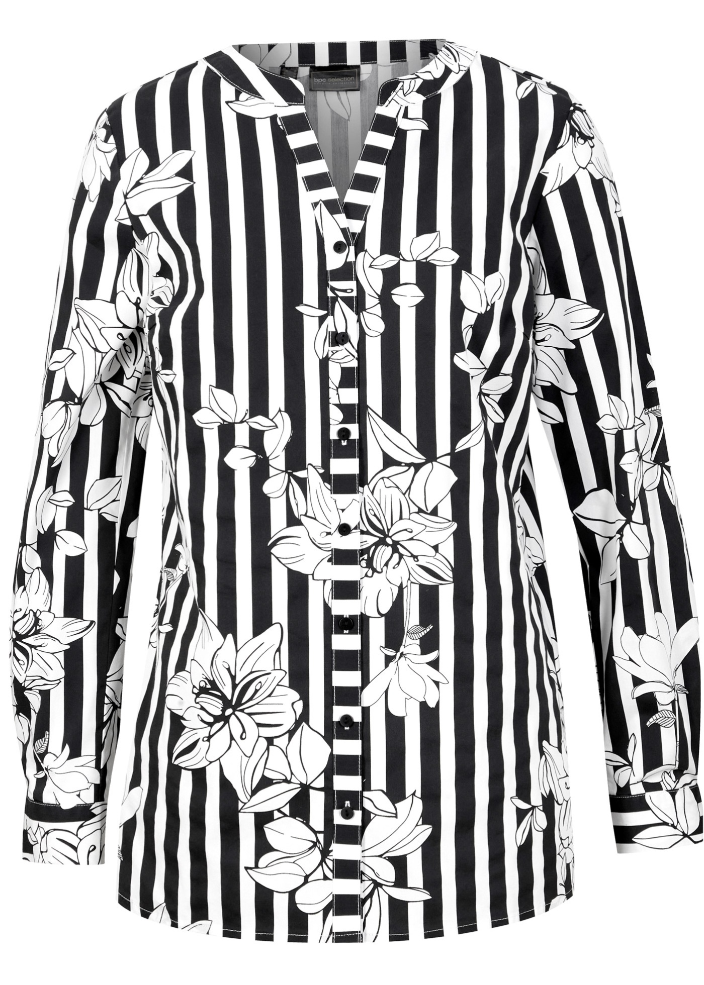 Lange blouse met bloemenprint