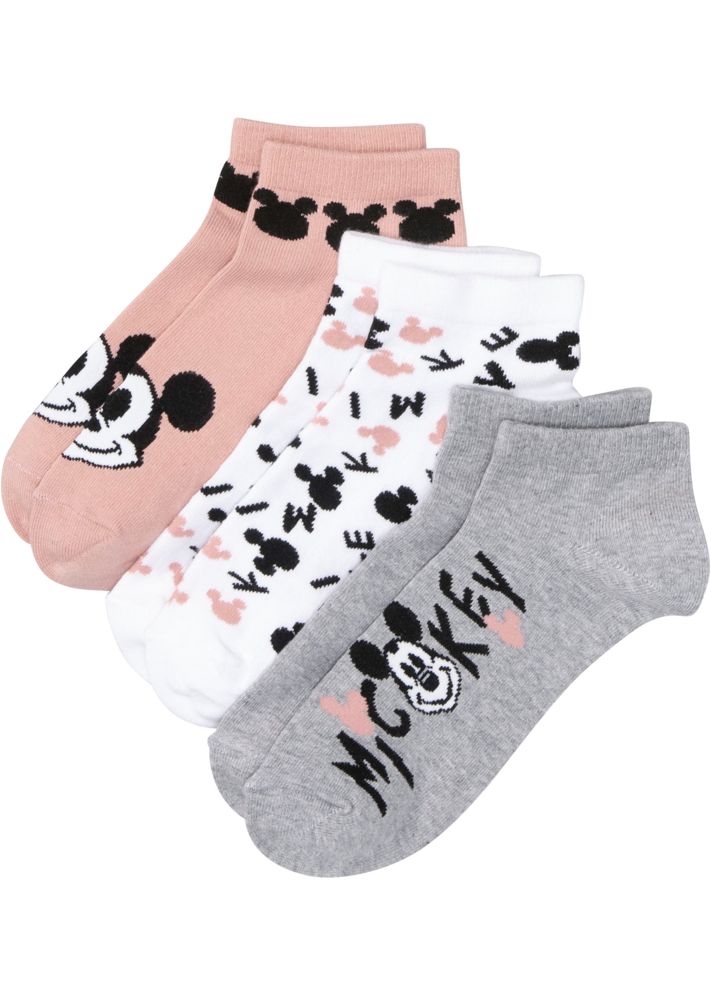 Korte sokken Mickey Mouse (3 paar)