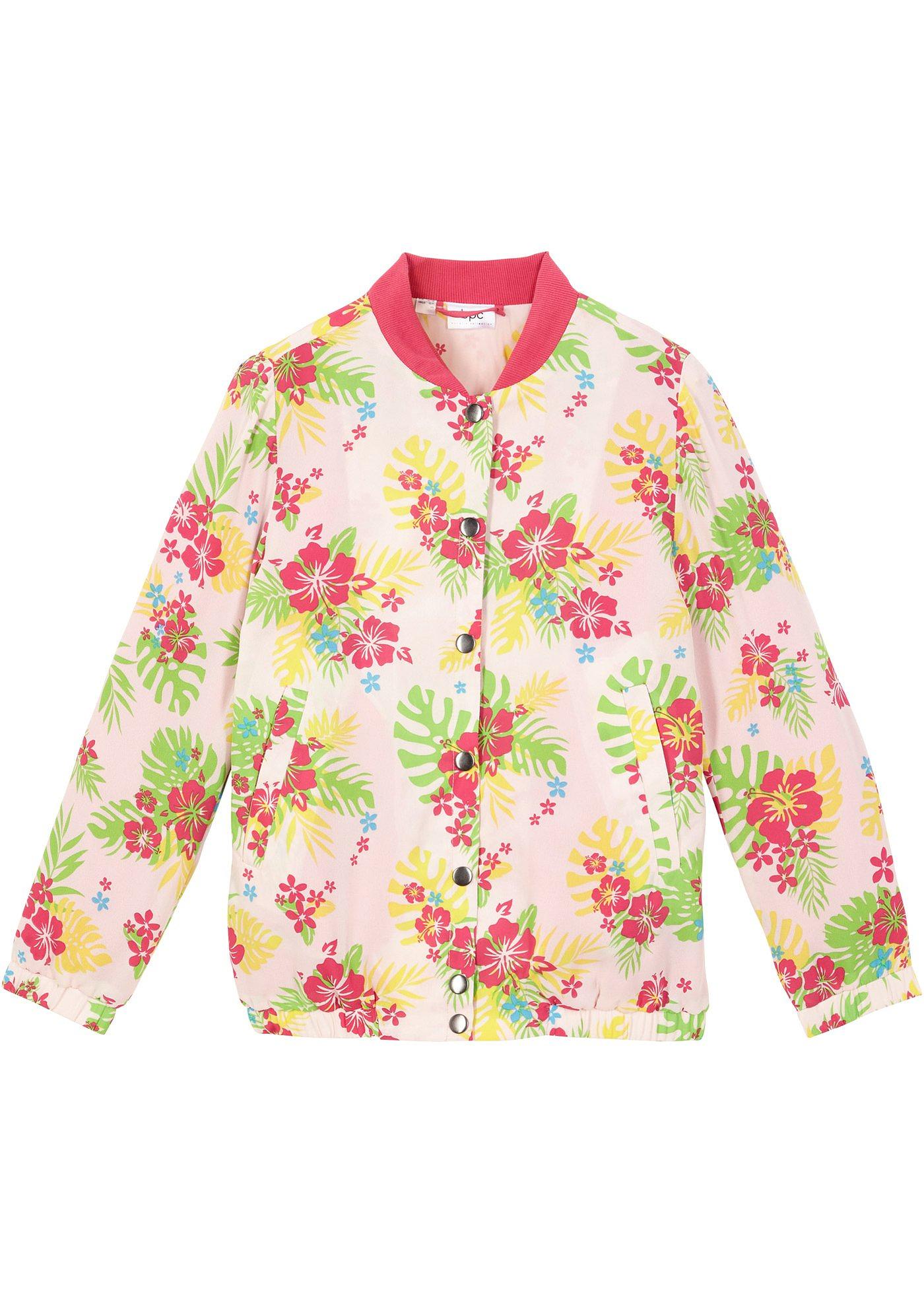 Meisjes bomber met bloemenprint