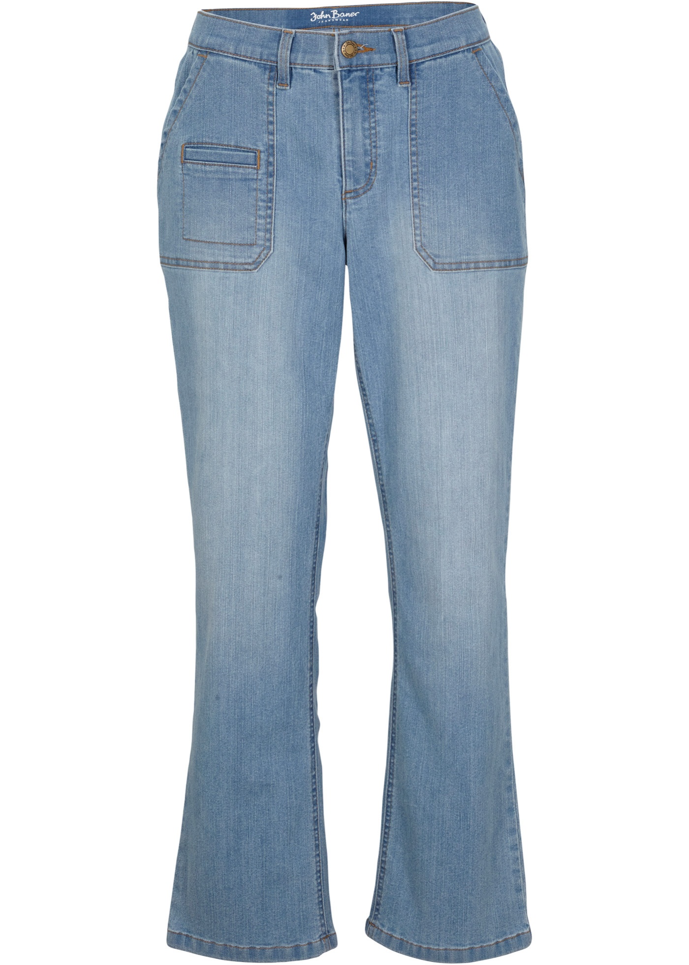 Stretch jeans, cropped