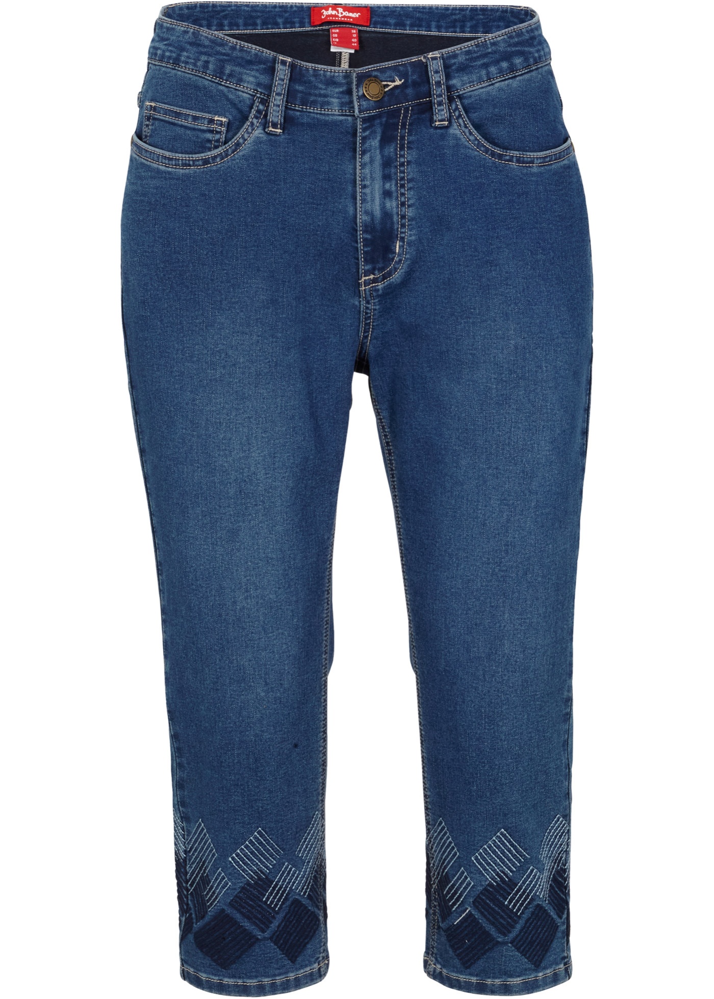 Super stretch capri jeans