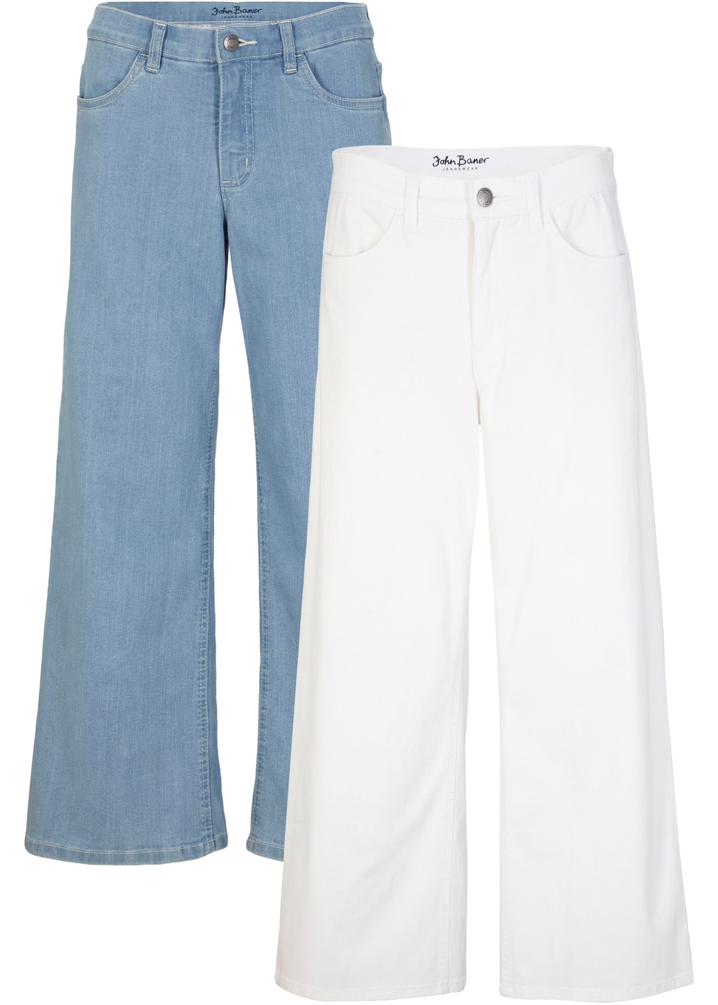 Capri stretch jeans (set van 2)