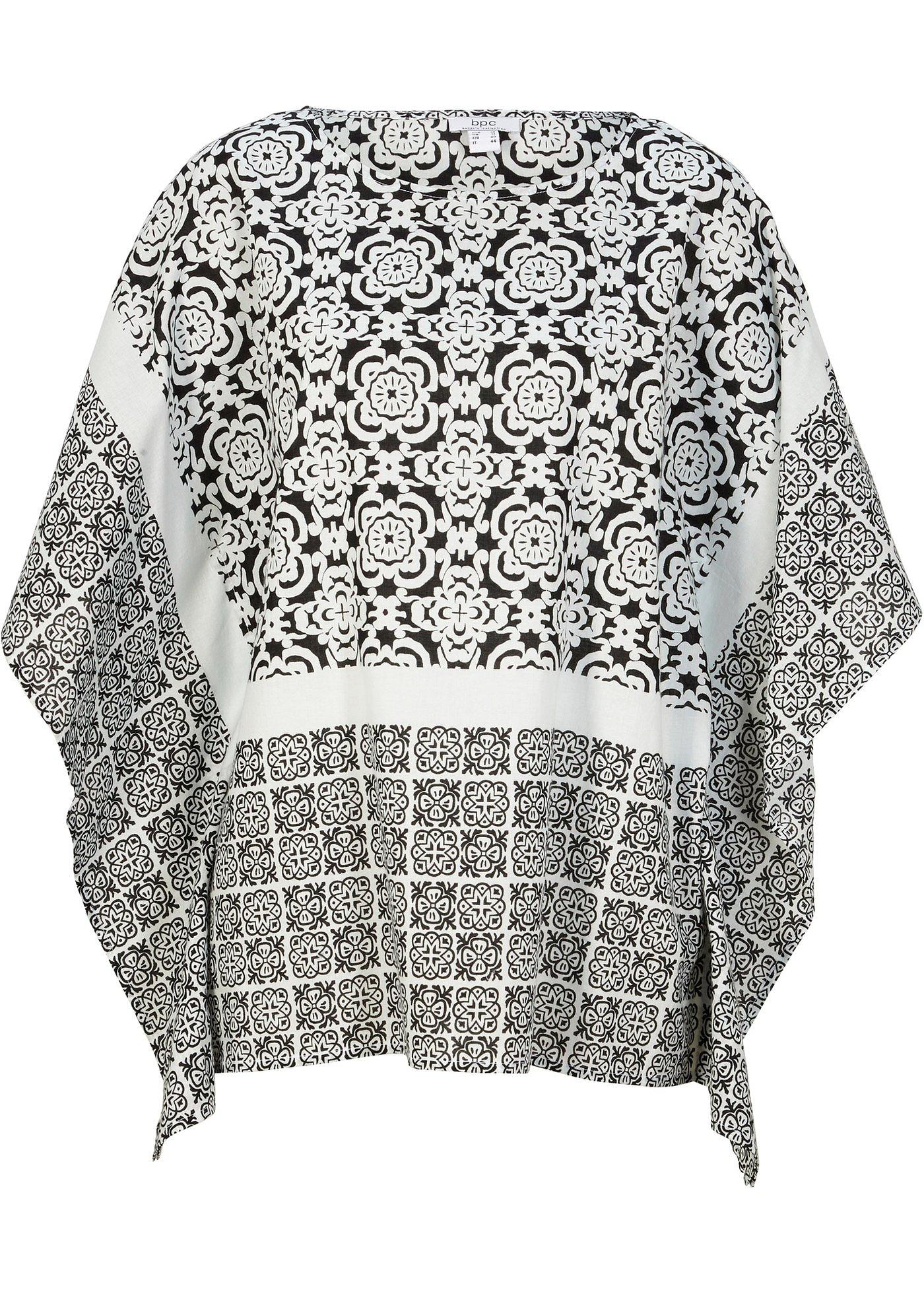 Katoenen, oversized kaftan blouse