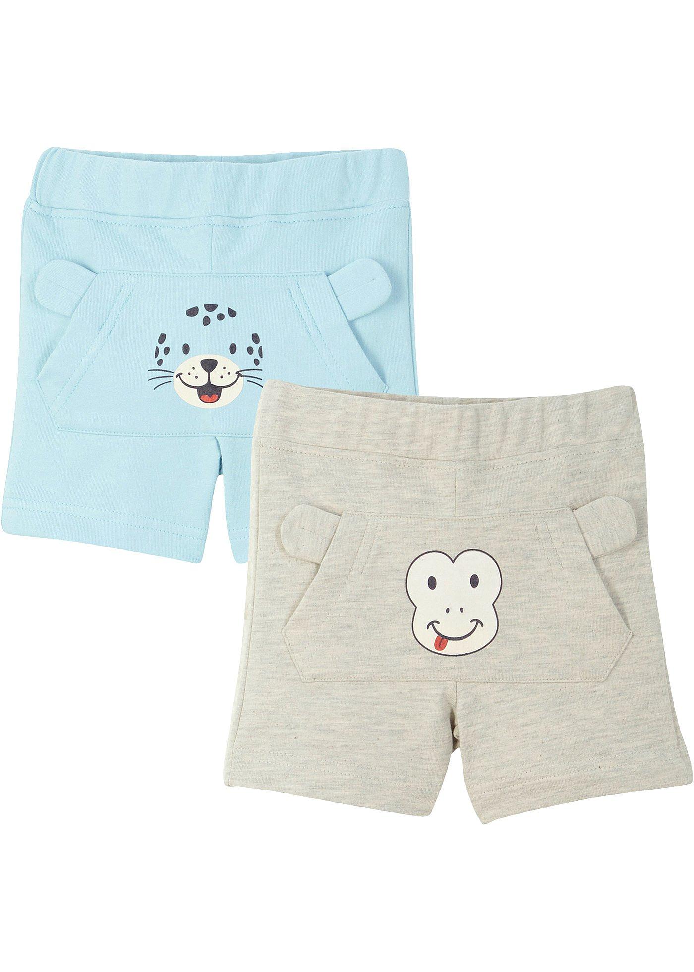 Baby sweat zomershort van biologisch katoen (set van 2)