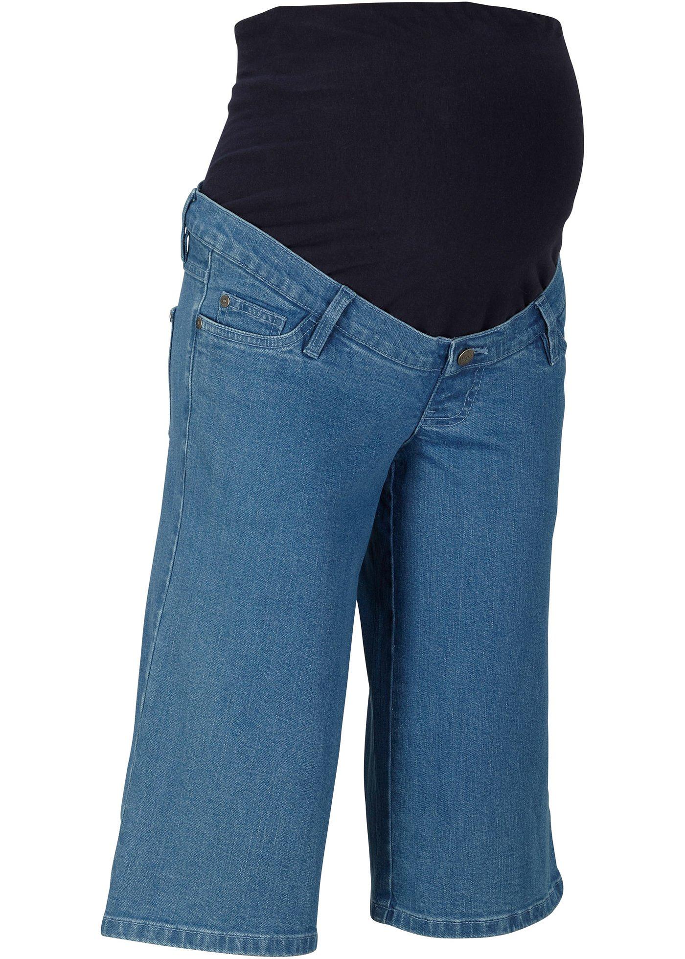 Comfortabele zwangerschaps jeans bermuda