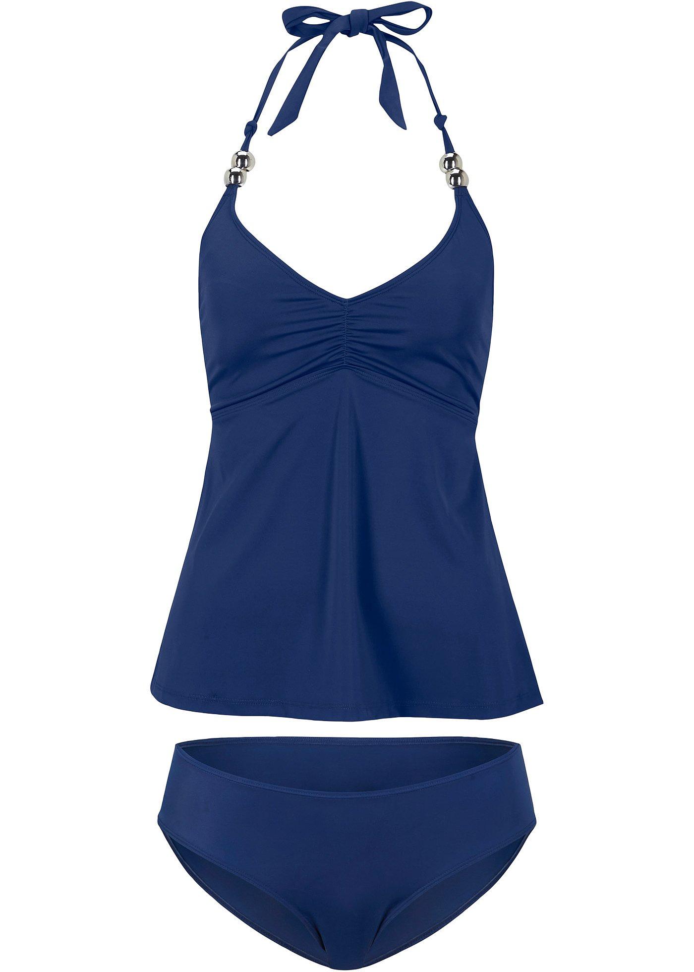 Tankini met gerecycled polyamide (2-dlg. set)