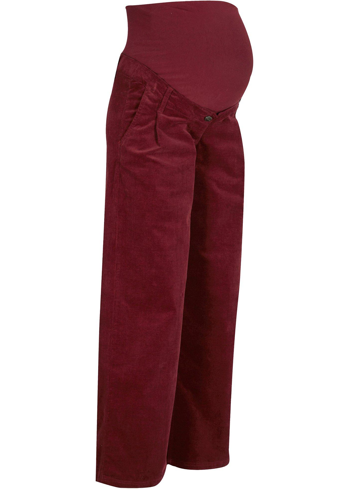 Zwangerschaps culotte van stretch corduroy