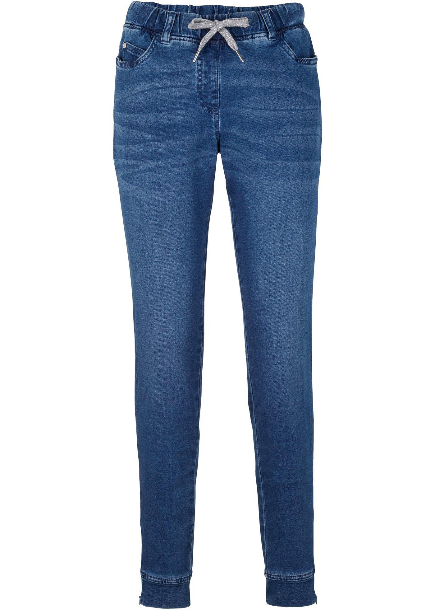 Instapbroek in denim look
