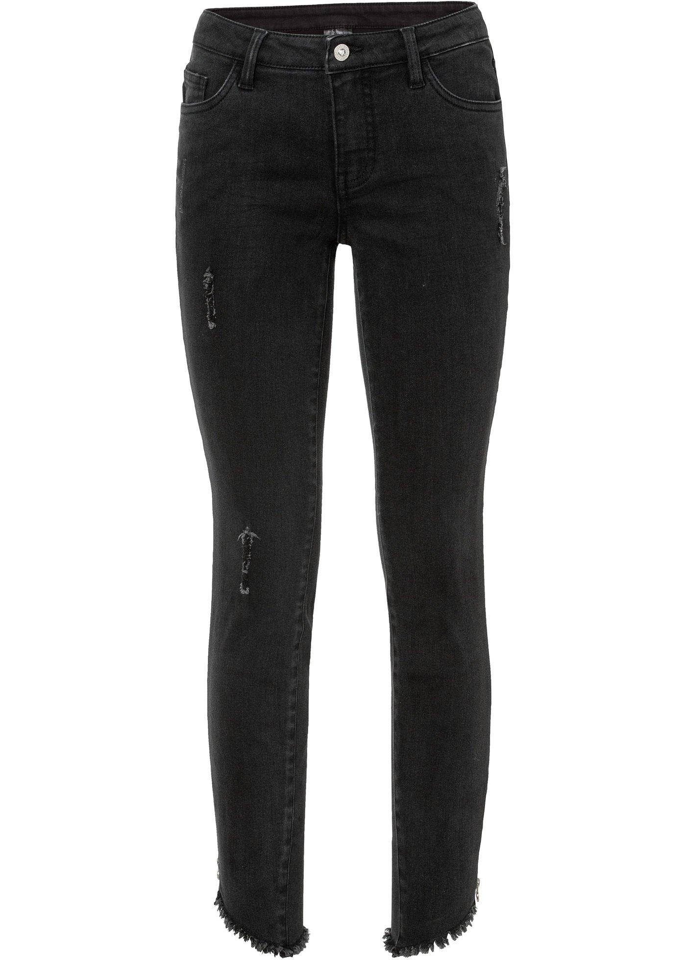 Skinny jeans met ritssluiting