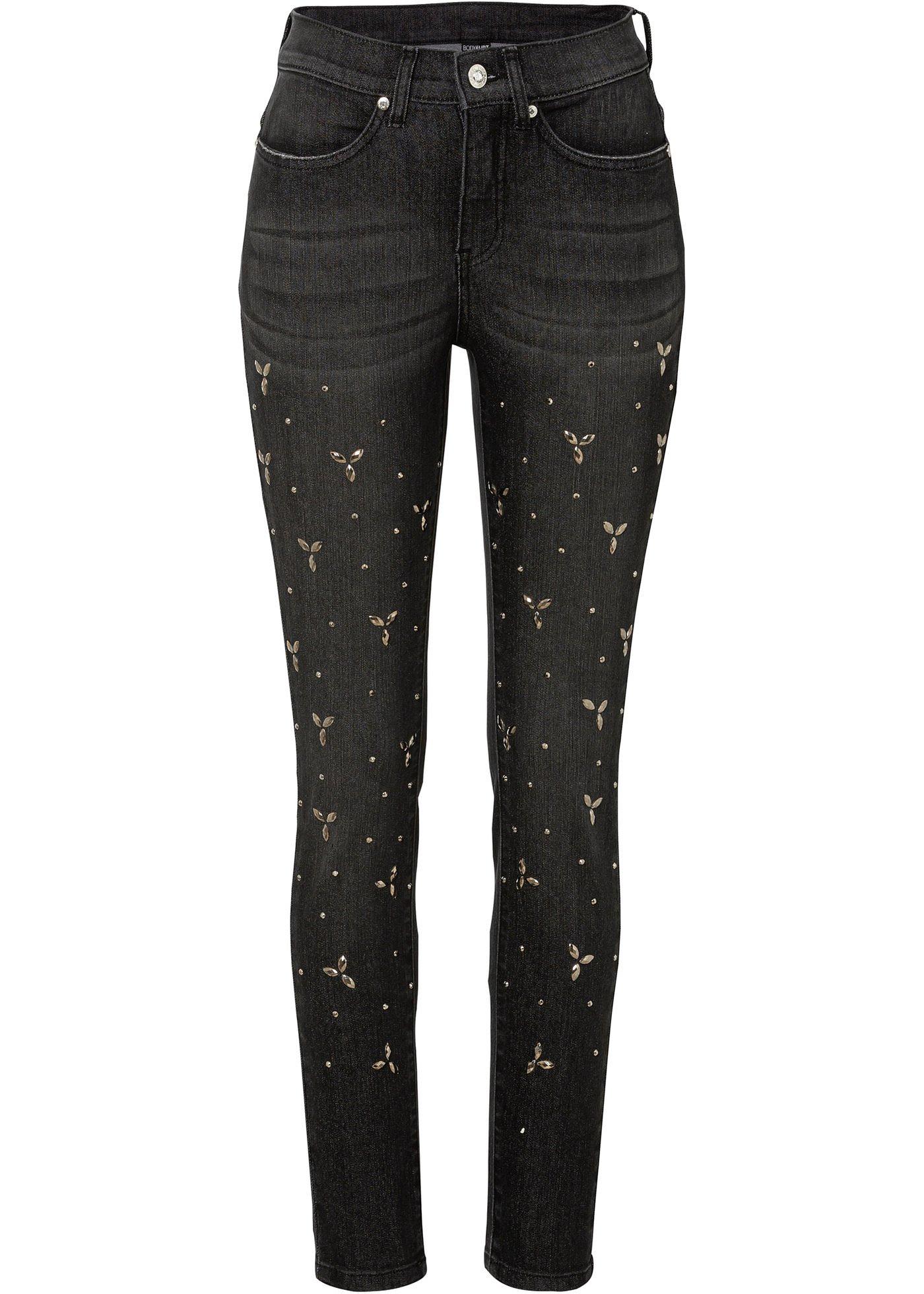 Stretch jeans met studs