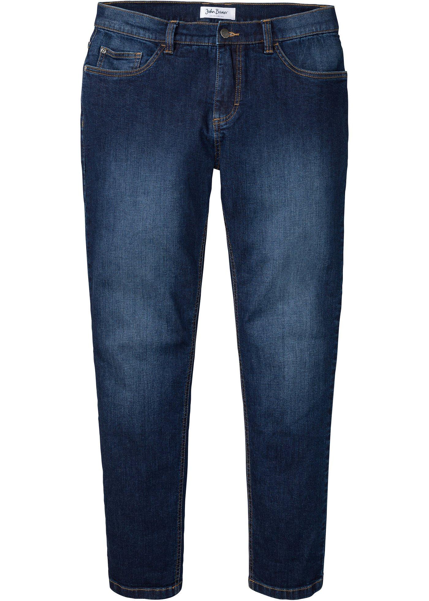 Classic fit stretch jeans met biologisch katoen