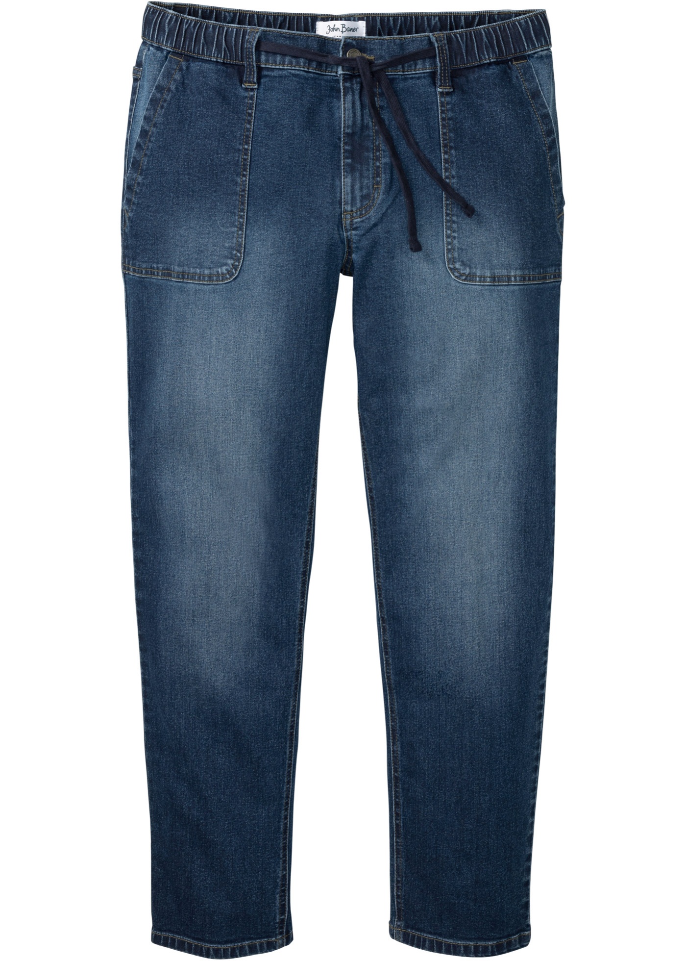 Loose fit stretch jeans met comfort fit