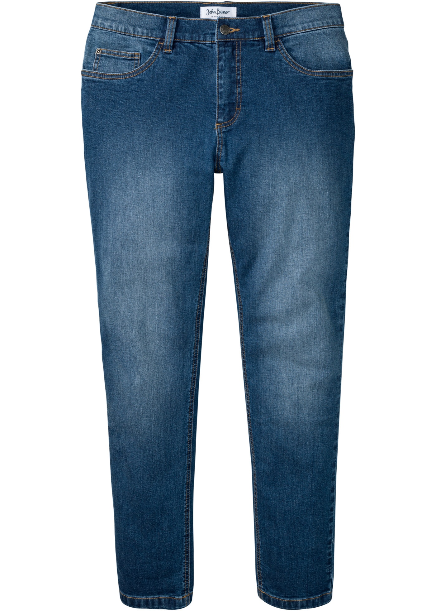 Classic fit stretch jeans met biologisch katoen