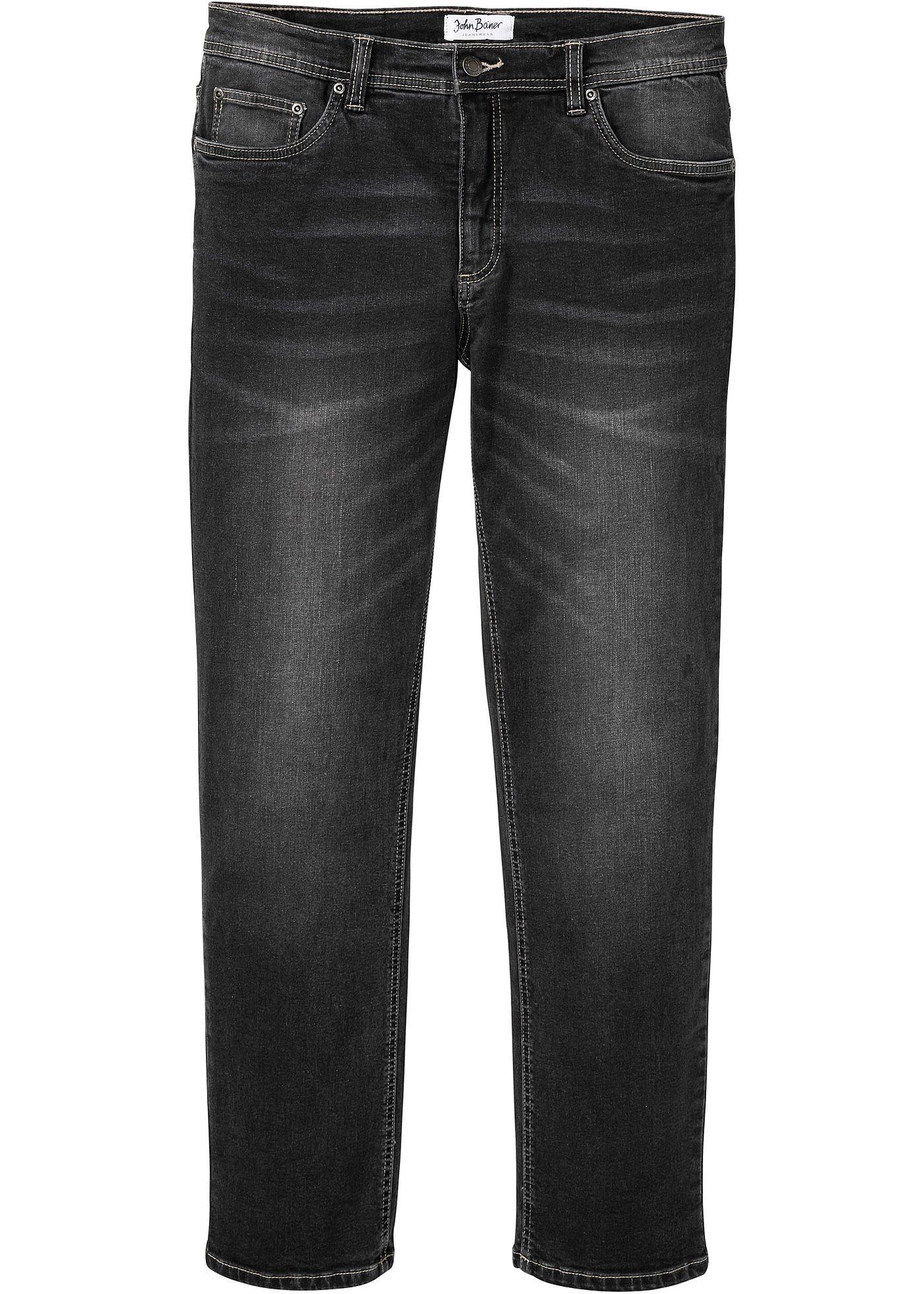 Regular fit stretch jeans, straight