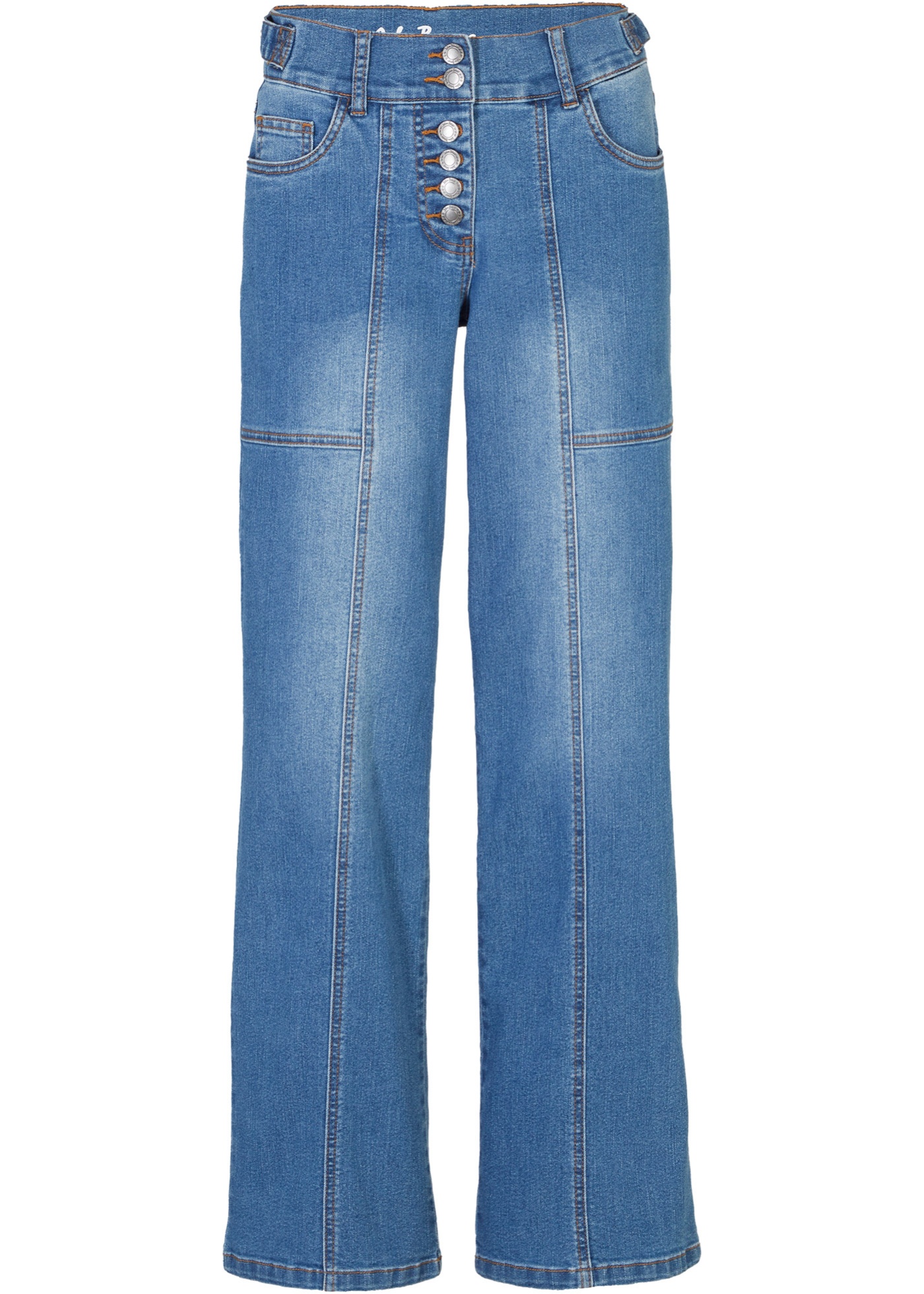 Stretch jeans wide fit