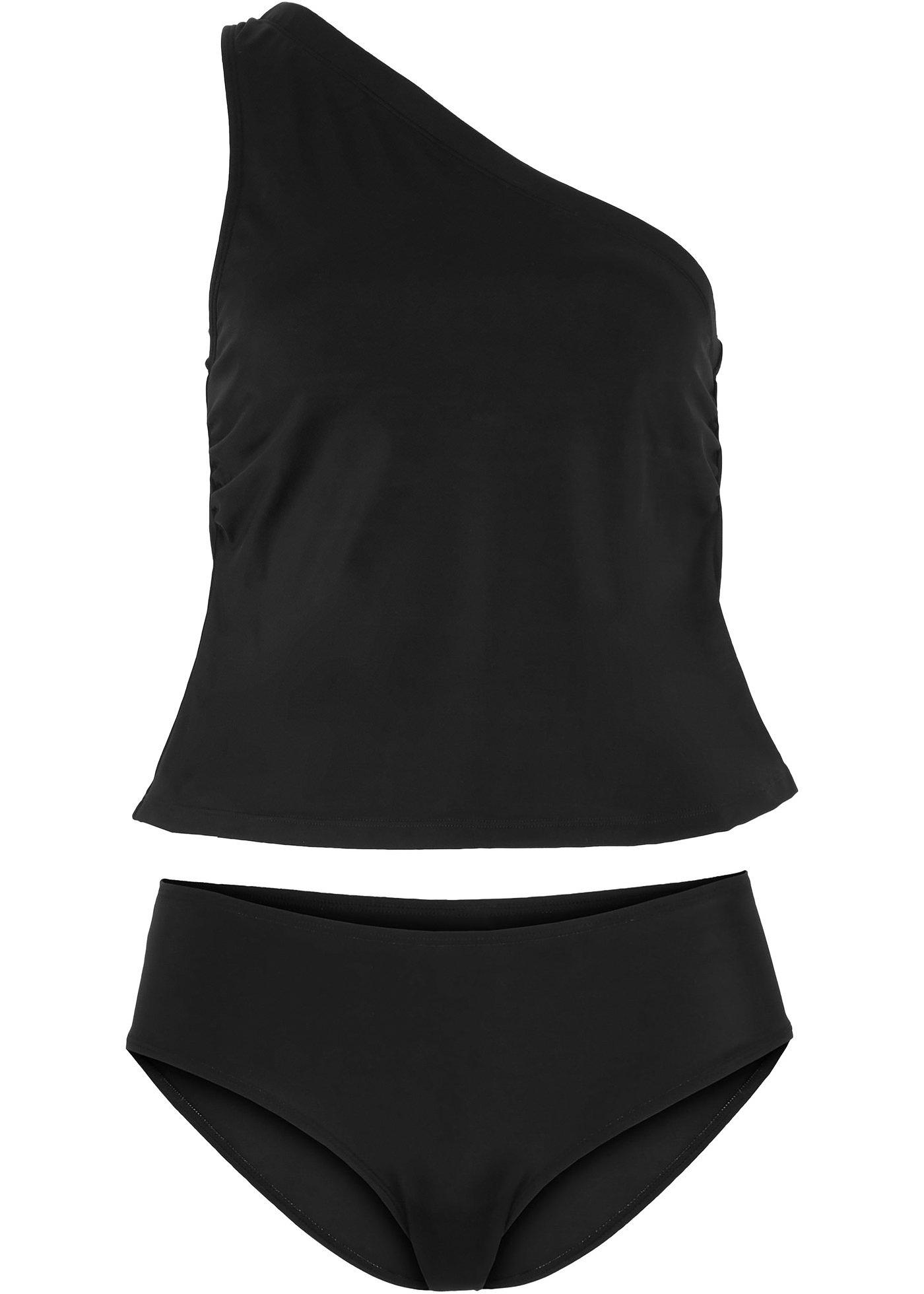 Tankini (2-dlg. set) met gerecycled polyamide