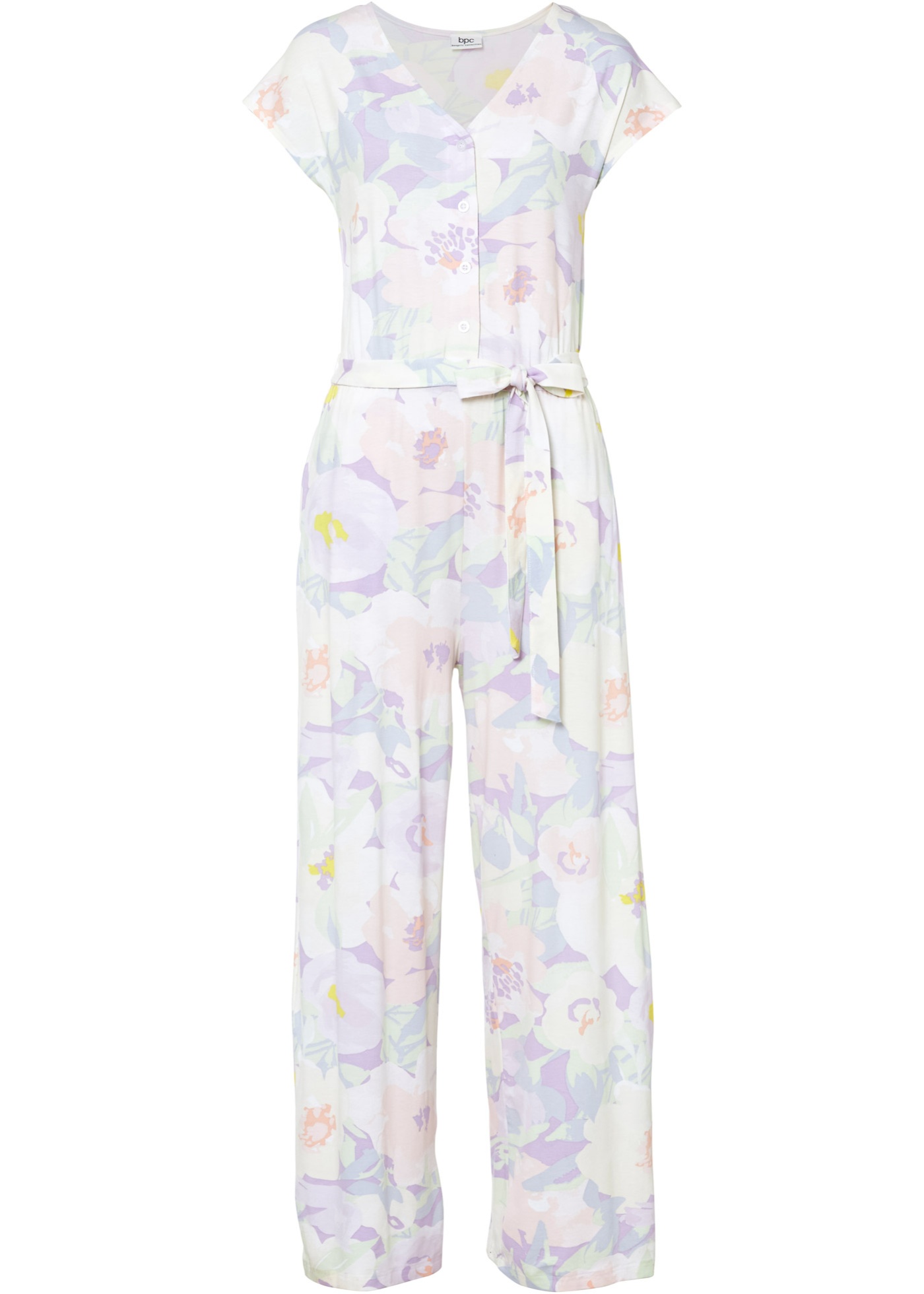 Jersey jumpsuit met zakken