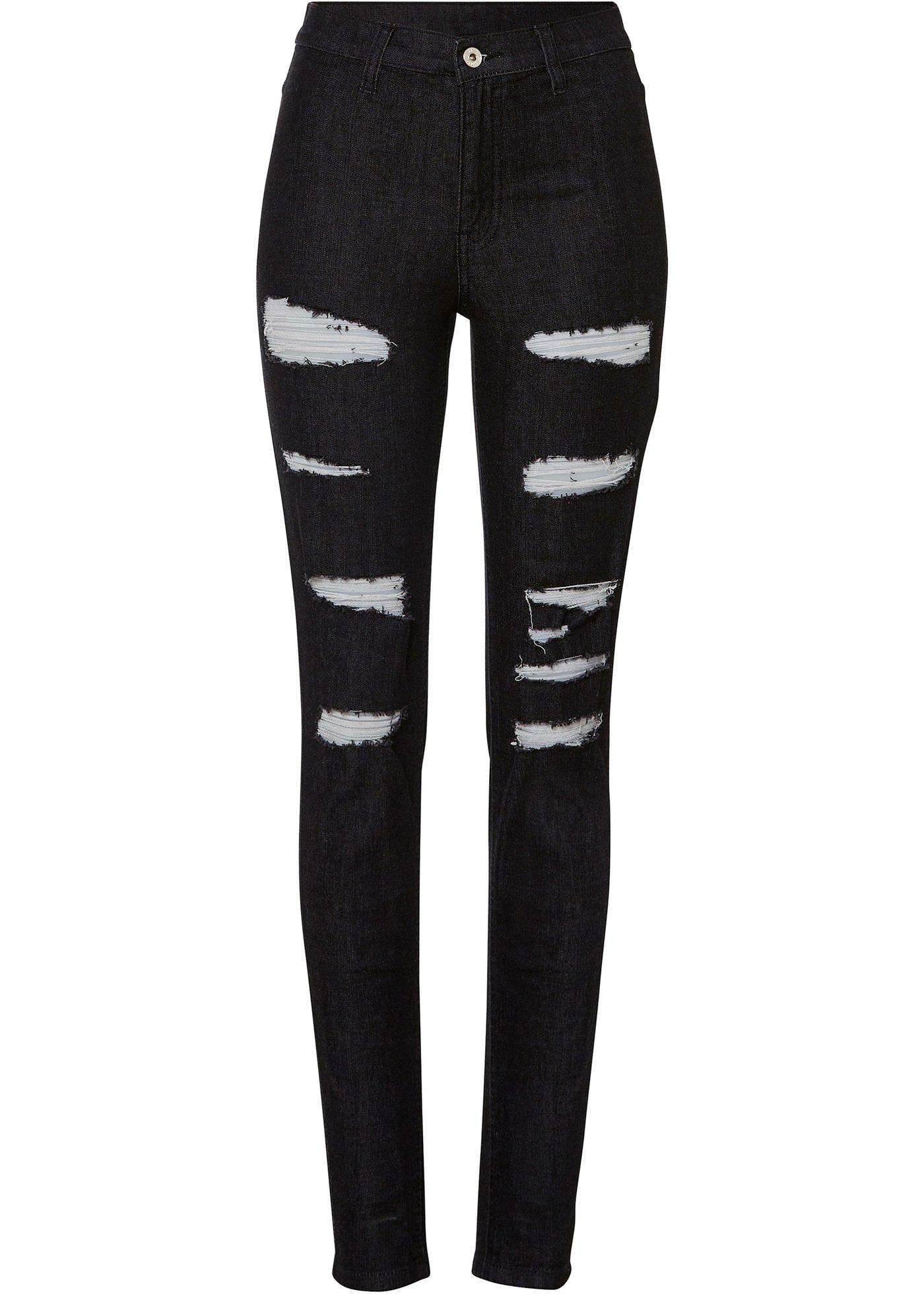 Super skinny jeans met destroyed effecten