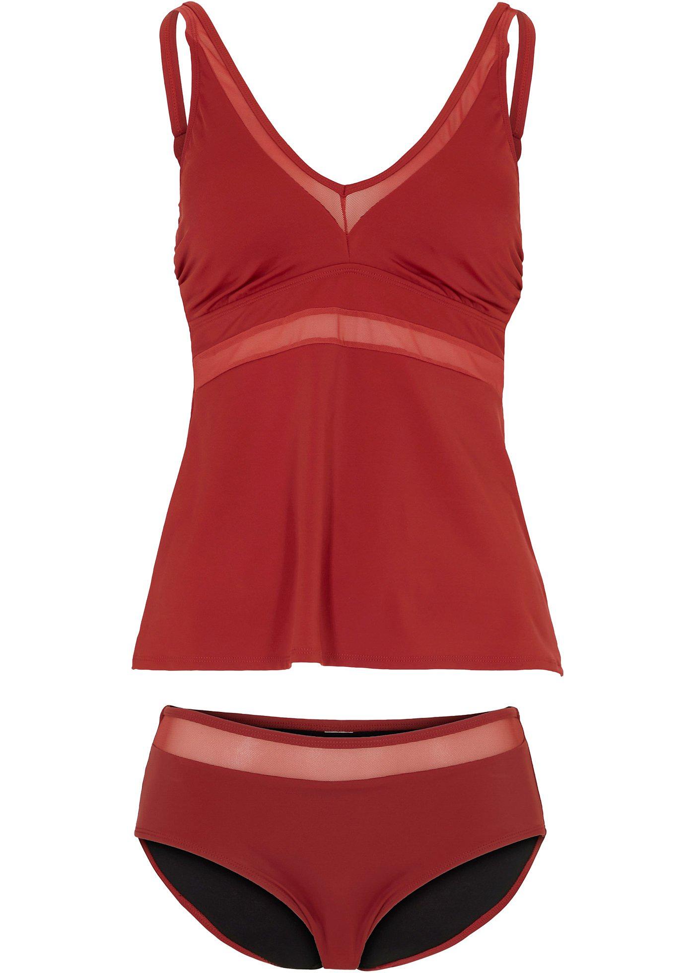 Tankini met gerecycled polyamide (2-dlg. set)