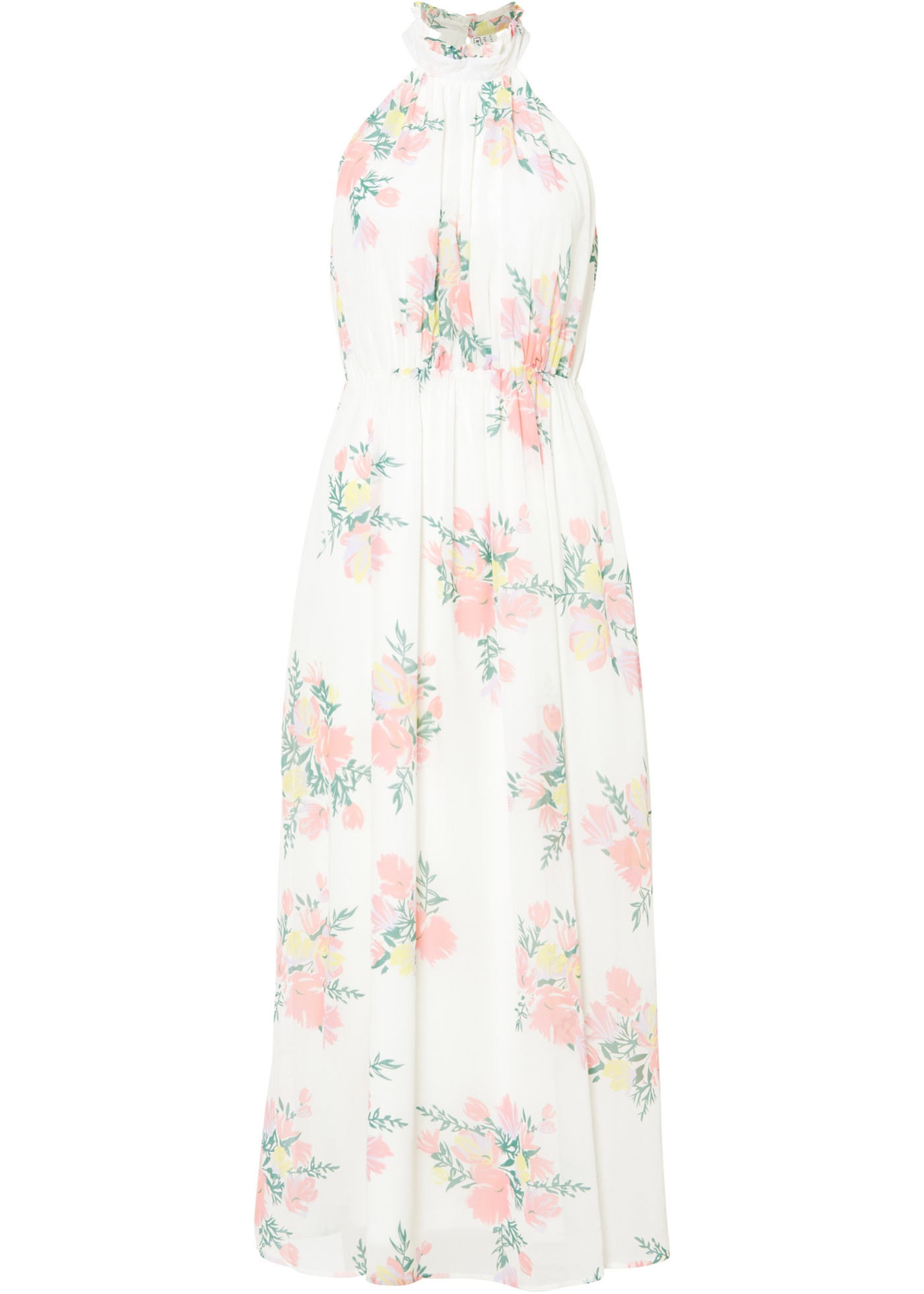 Maxi jurk met bloemenprint van gerecycled polyester