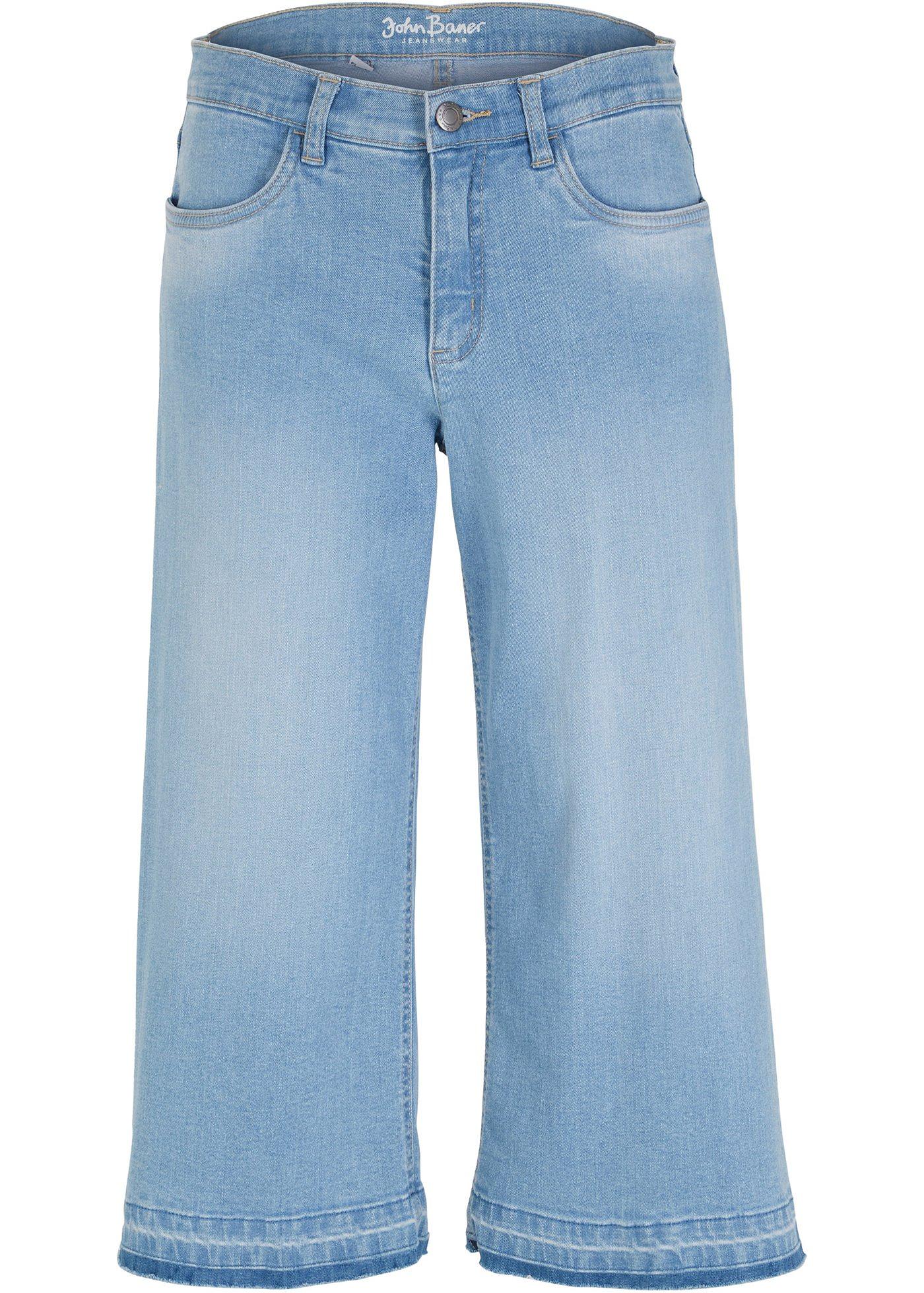 Capri stretch jeans, culotte