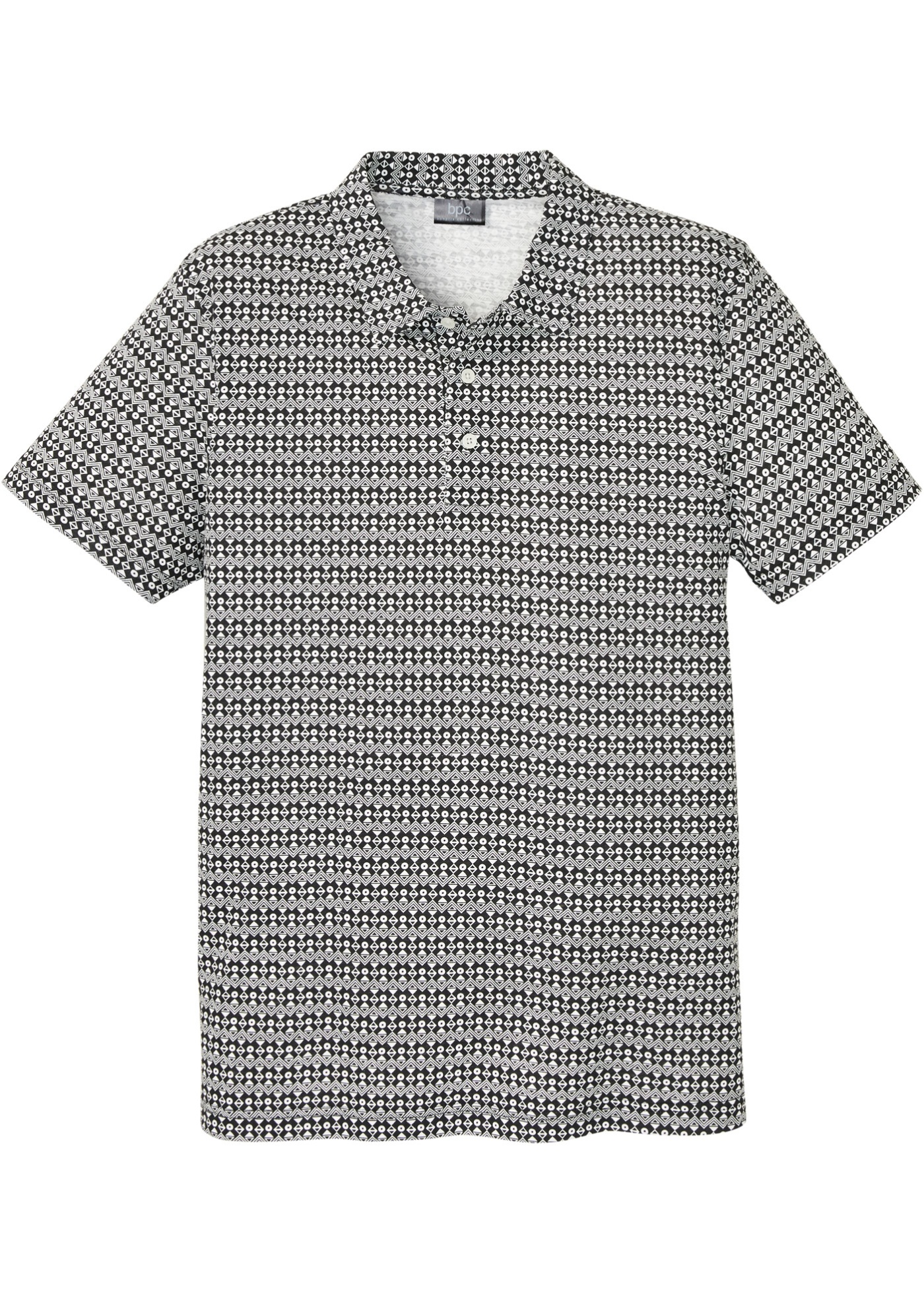Poloshirt met comfort fit, korte mouwen en minimal print