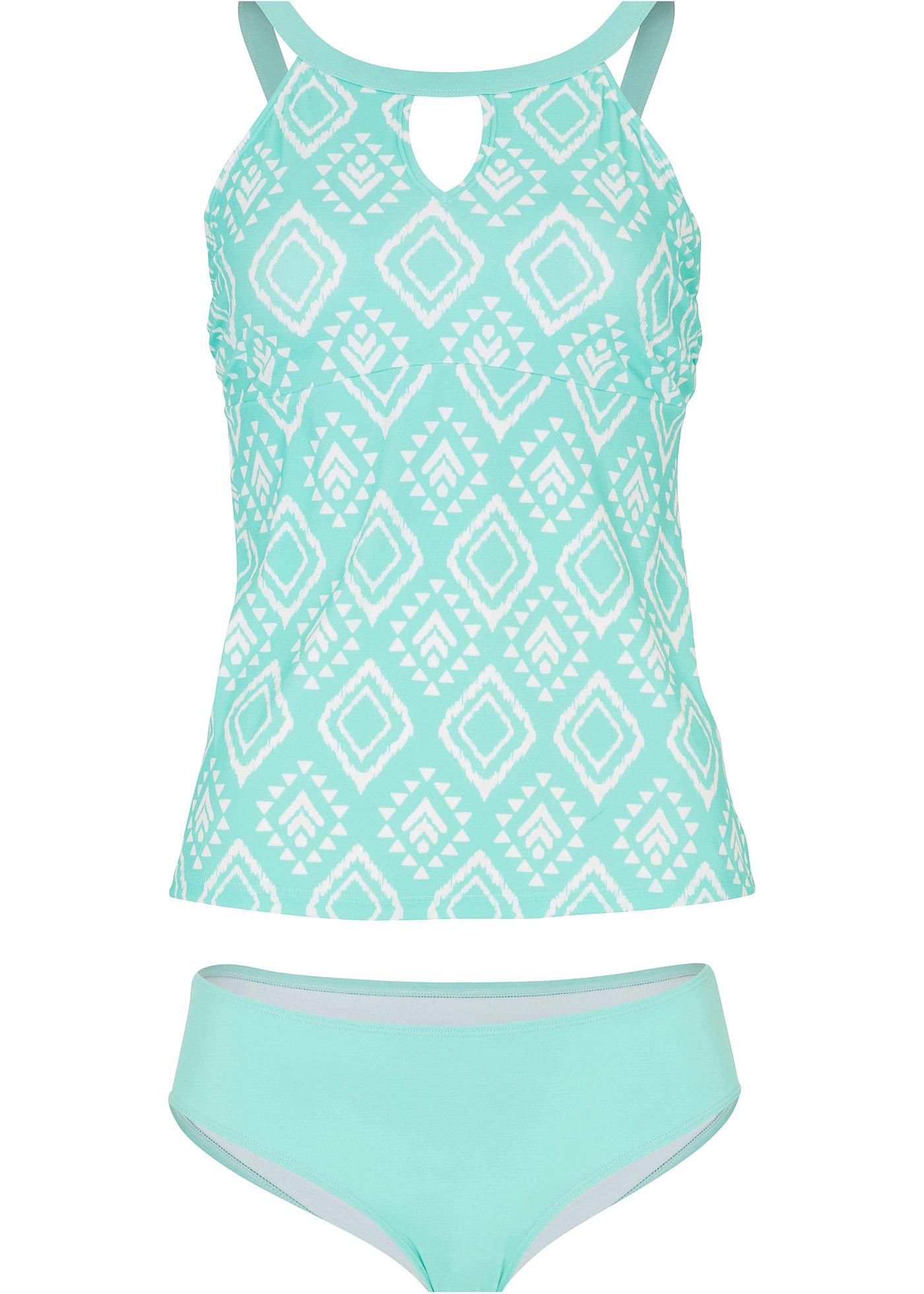 Tankini met prothesehoesjes en gerecycled polyamide (2-dlg. set)