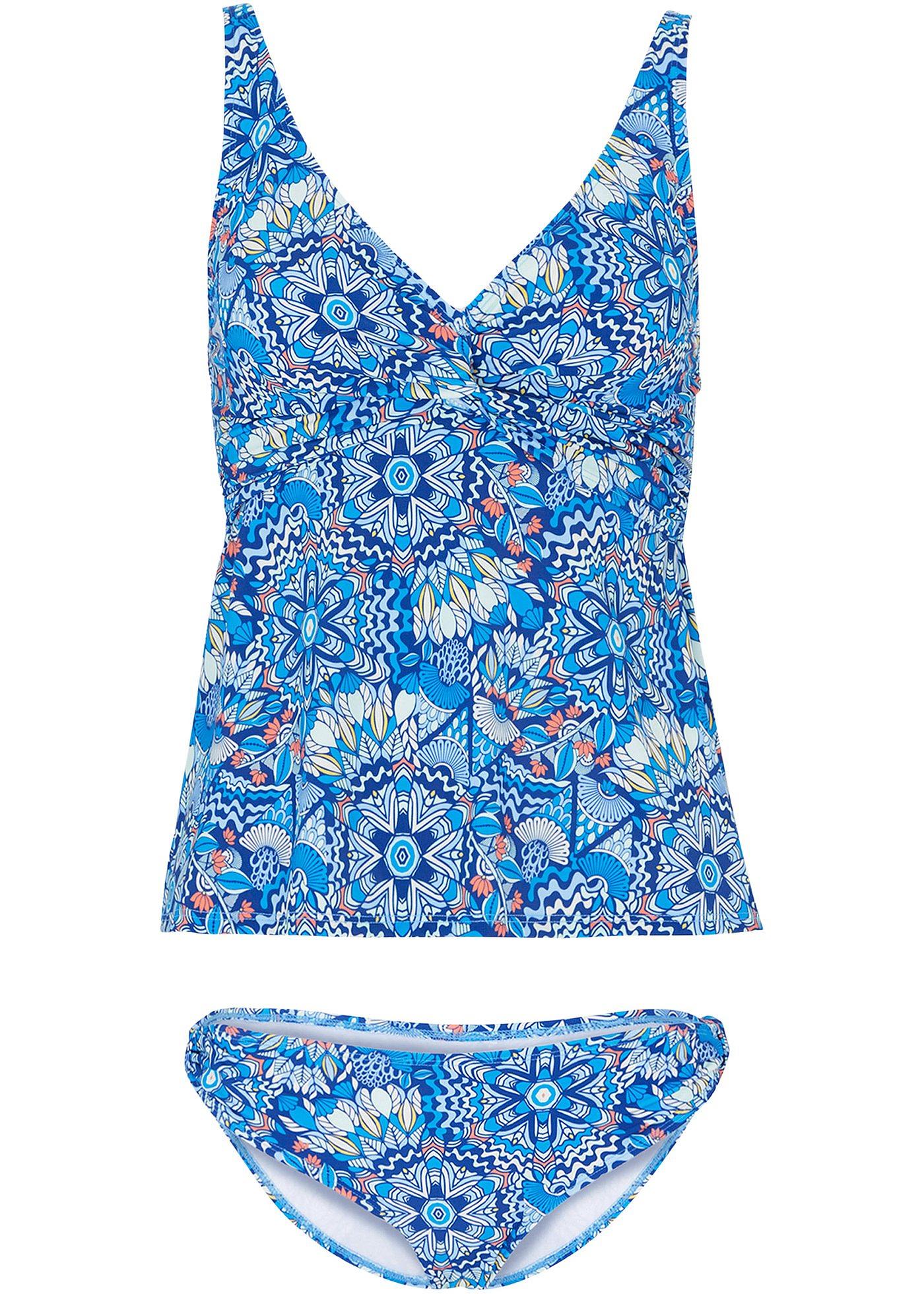 Tankini met gerecycled polyamide (2-dlg. set)