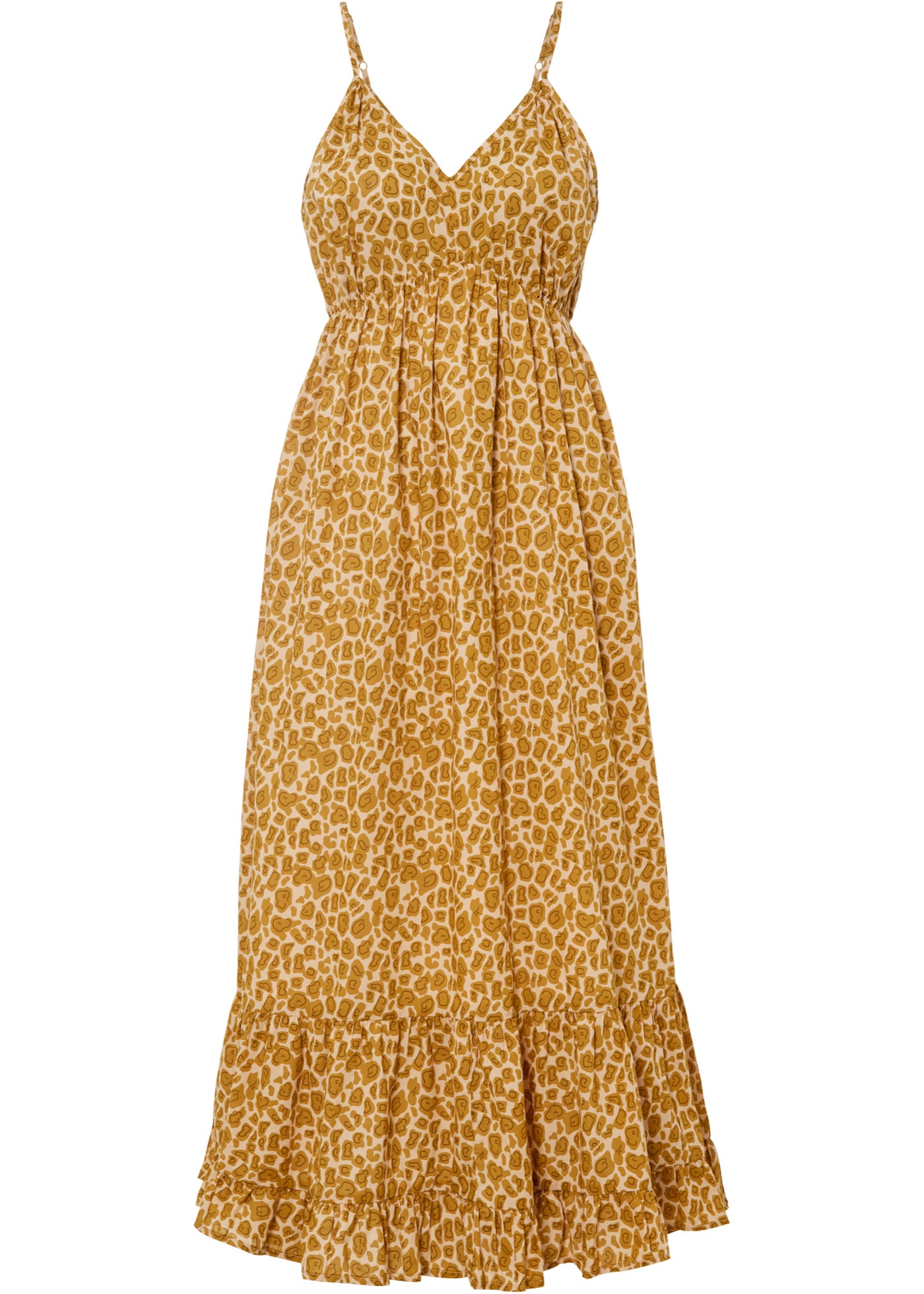 Maxi jurk met luipaardprint