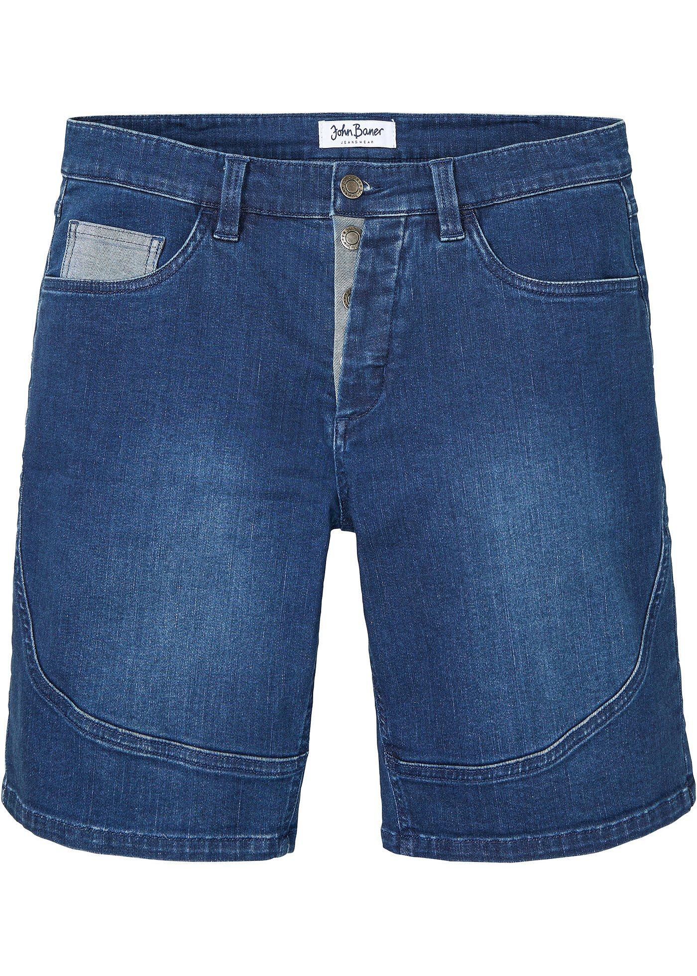 Lange stretch jeans short, regular fit