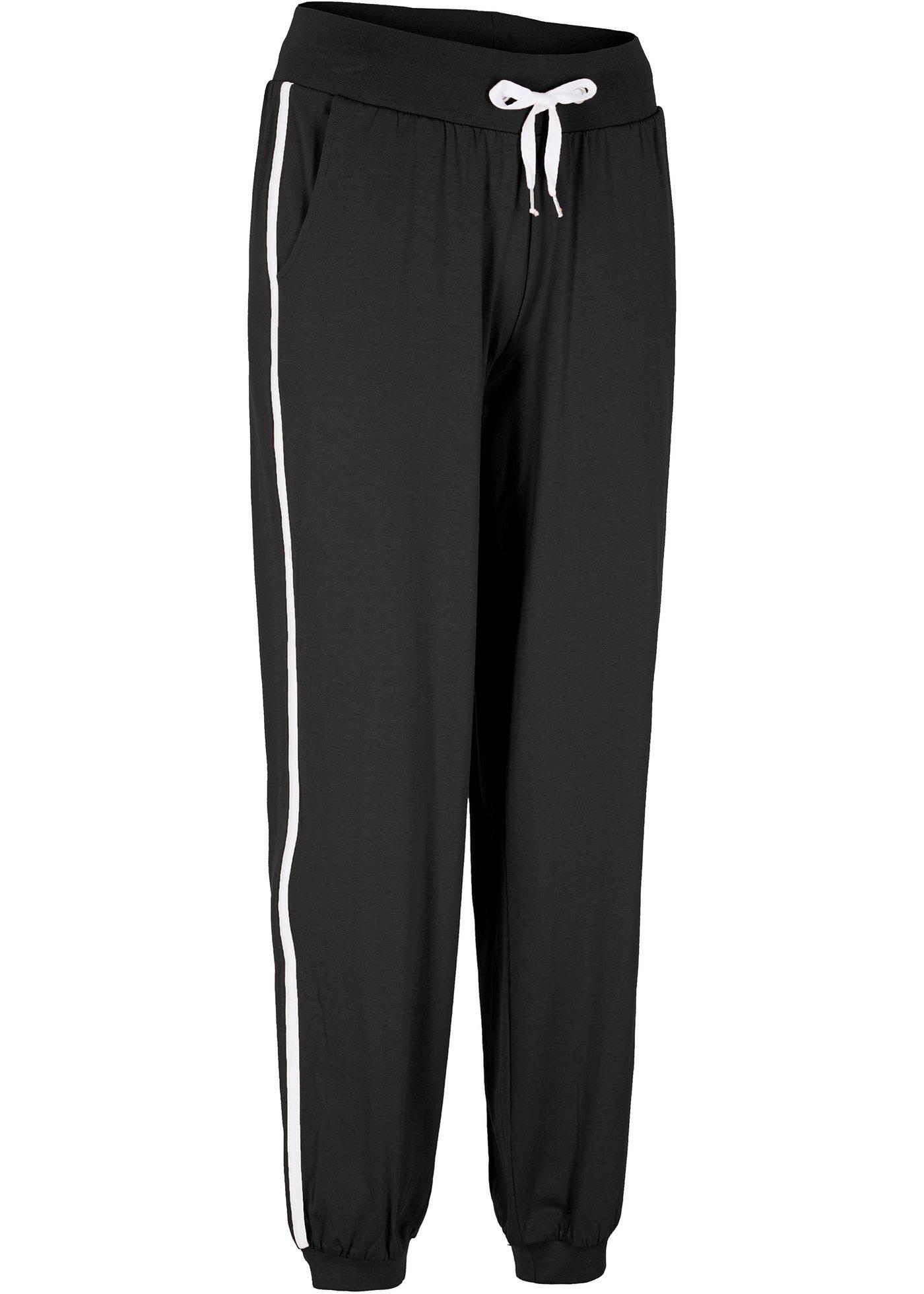 Joggingbroek van katoen, cropped