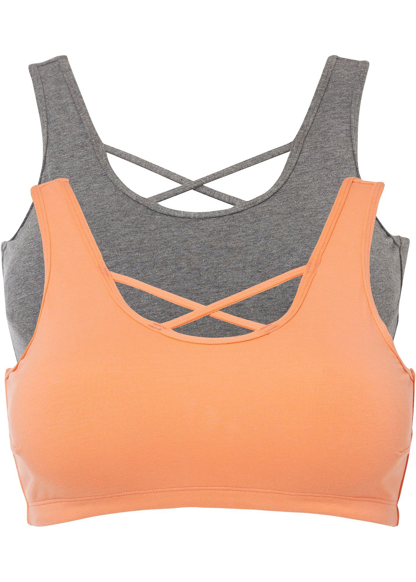 Bralette met biologisch katoen (set van 2)