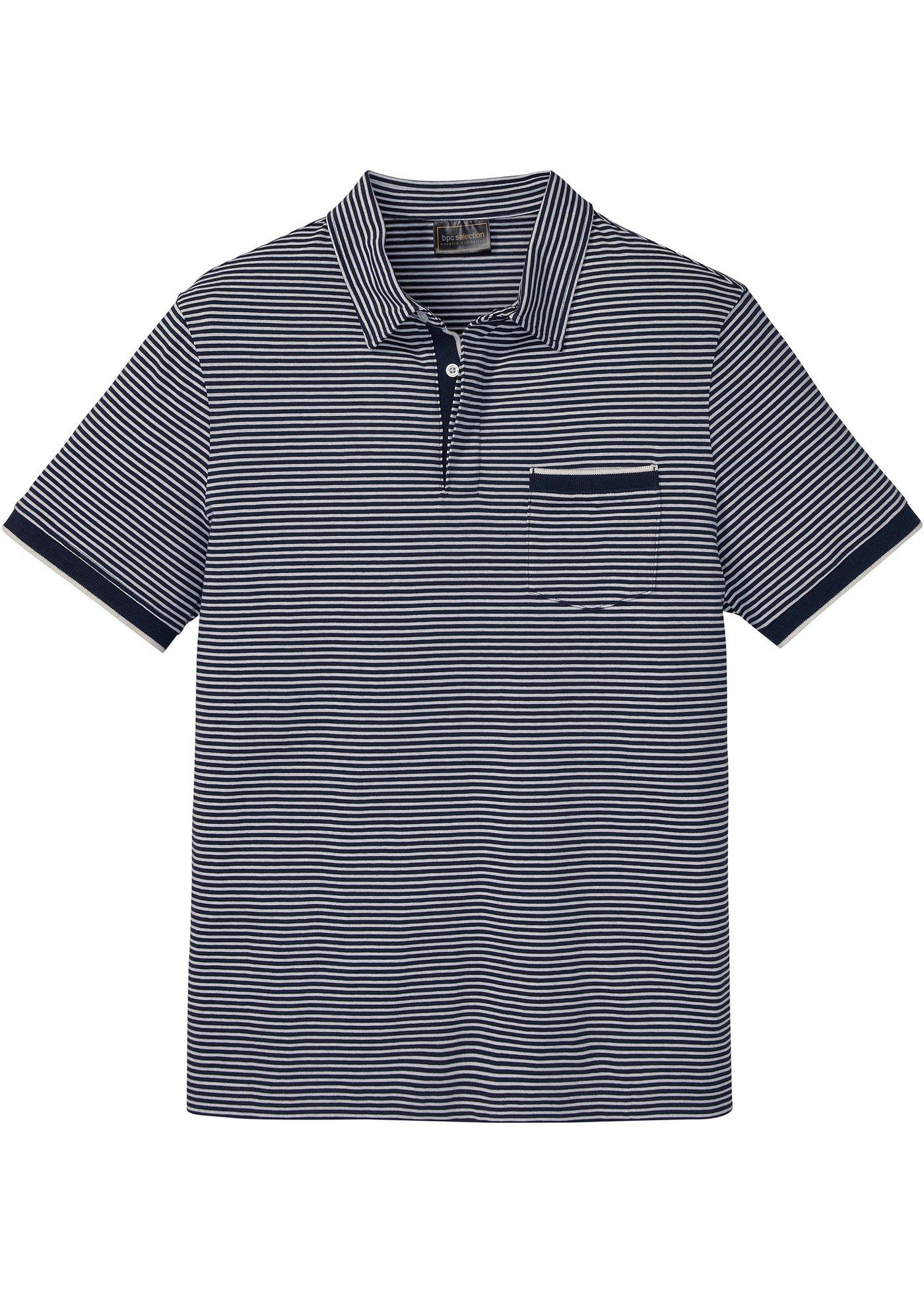 Slim fit poloshirt met raglanmouwen