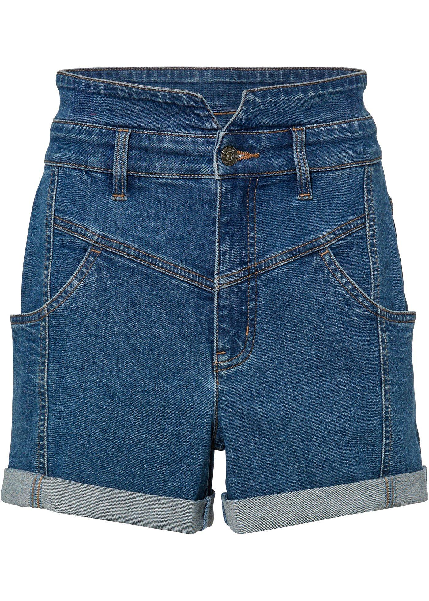 Jeans short met biologisch katoen