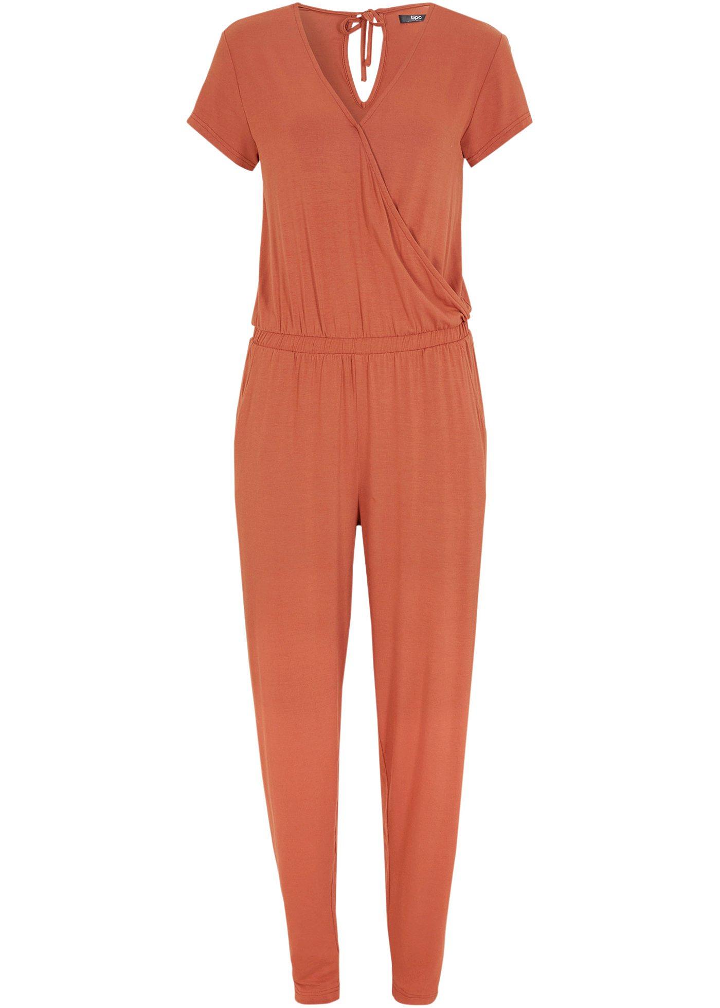 Jumpsuit van viscose, cropped