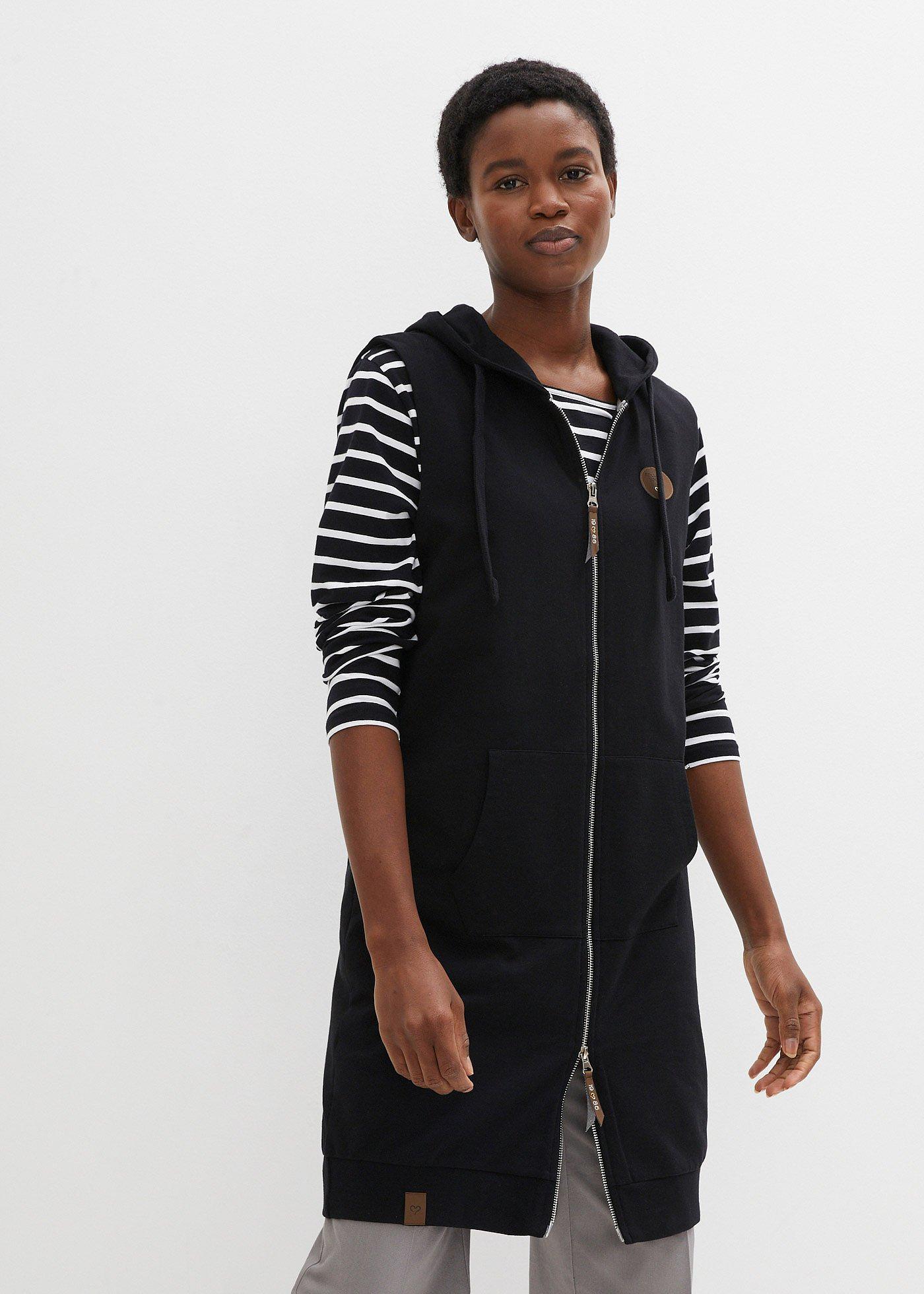 Mouwloos vest met deelbare ritssluiting in nachtblauw | Witt