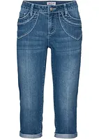 Mid waist cropped jeans, straight, bonprix