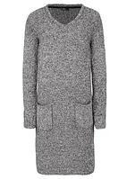 Fluffy gebreide jurk van fleece, bonprix