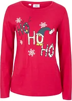 Longsleeve met kerstprint, bonprix