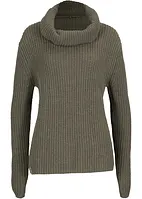 Grober Strickpullover mit weitem Kragen, bpc bonprix collection