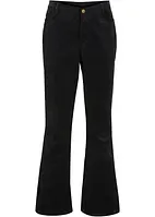 Flared stretch corduroy broek met high-waist comfortband, bonprix