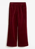 Wijde stretch Marlene Dietrich broek van corduroy met elastische high-waist band, bonprix