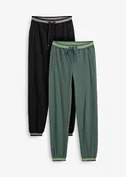 Sweatpants met boordjes (set van 2), bonprix